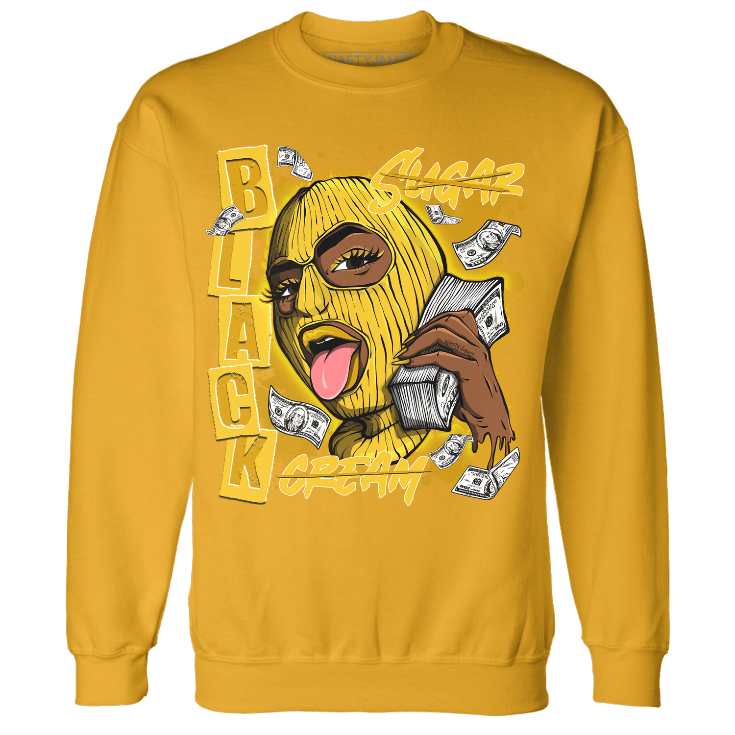 Yellow Ochre 6s Sweatshirt Match No Sugar No Cream - NastyJamz