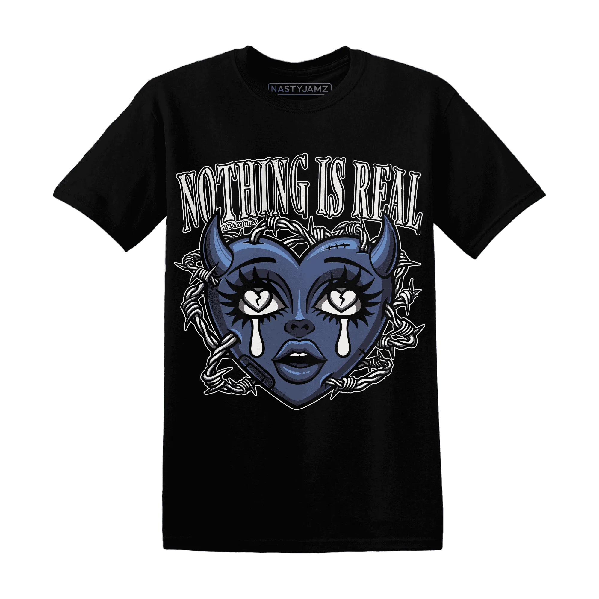 Low-Diffused-Blue-11s-T-Shirt-Match-Nothing-Is-Real