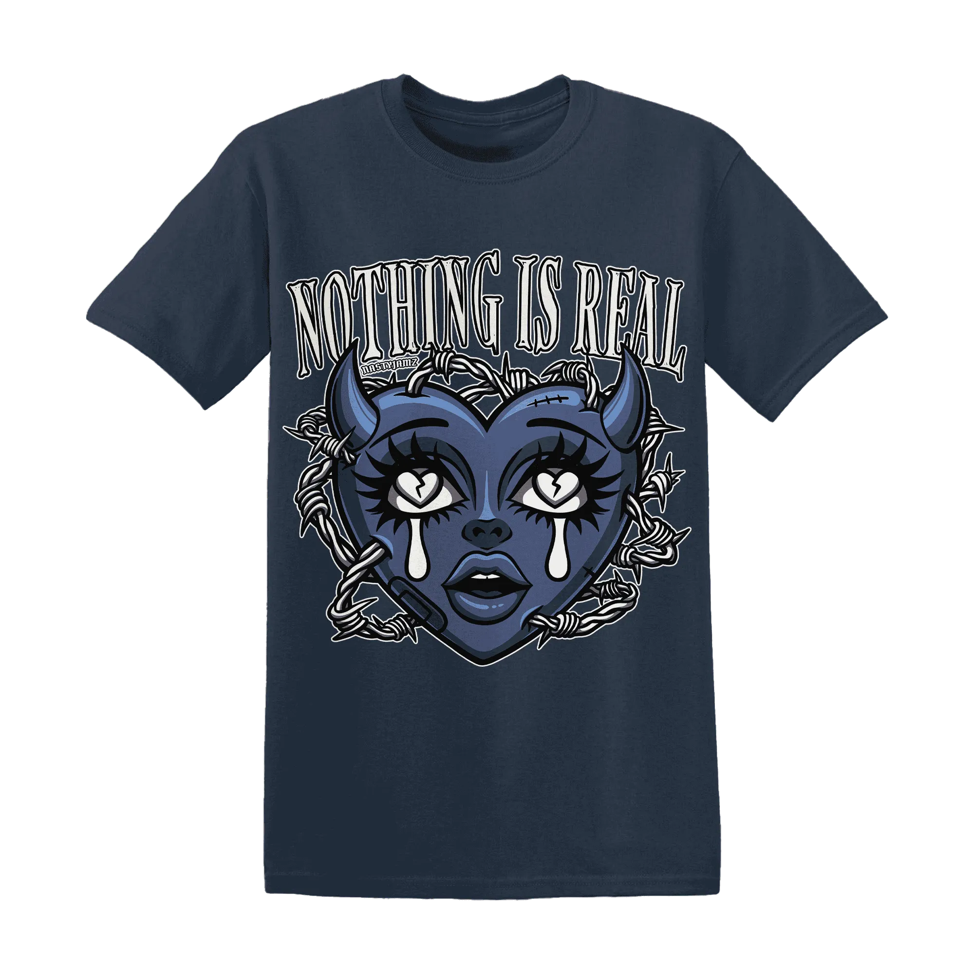 Low-Diffused-Blue-11s-T-Shirt-Match-Nothing-Is-Real