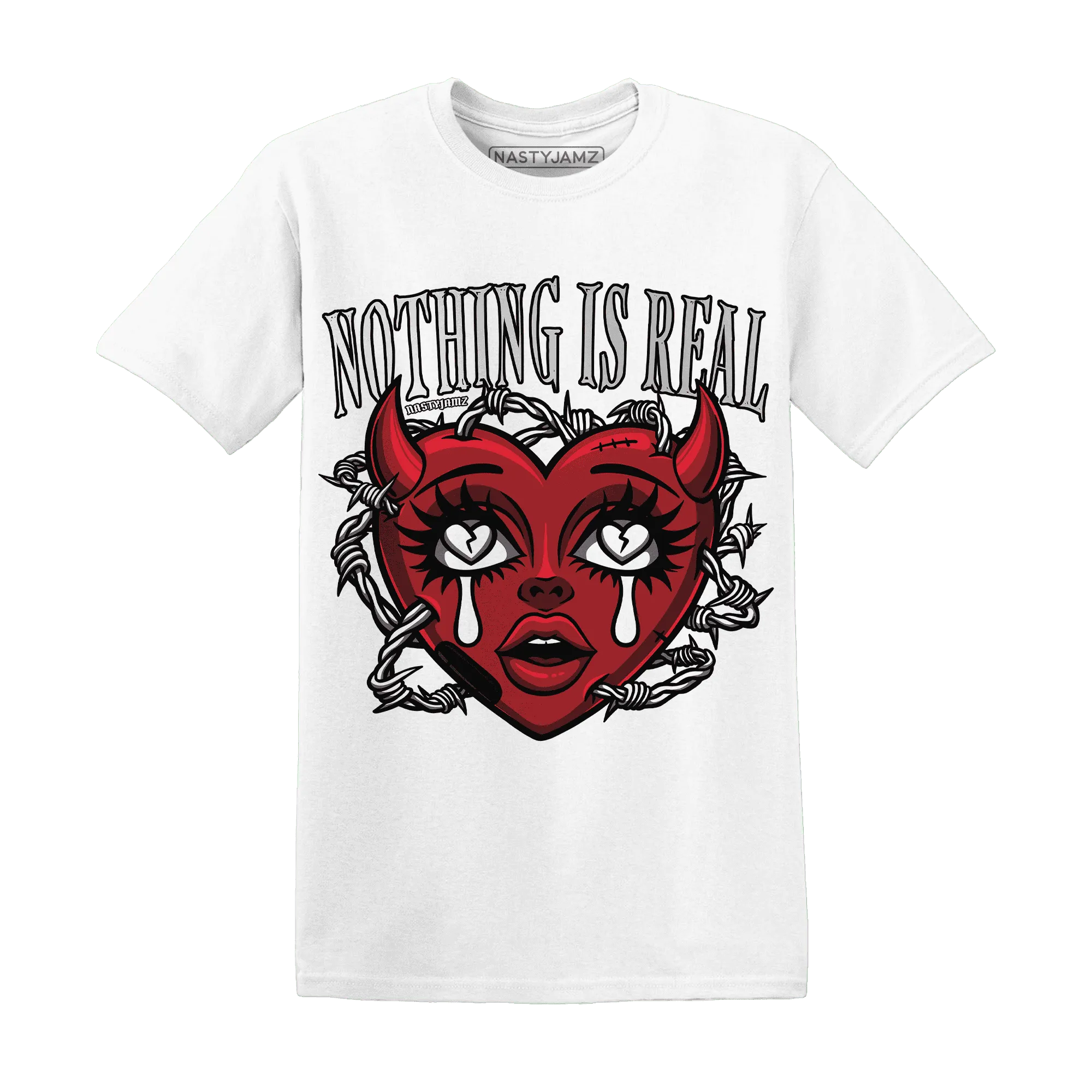 Retro-Red-Taxi-12s-T-Shirt-Match-Nothing-Is-Real