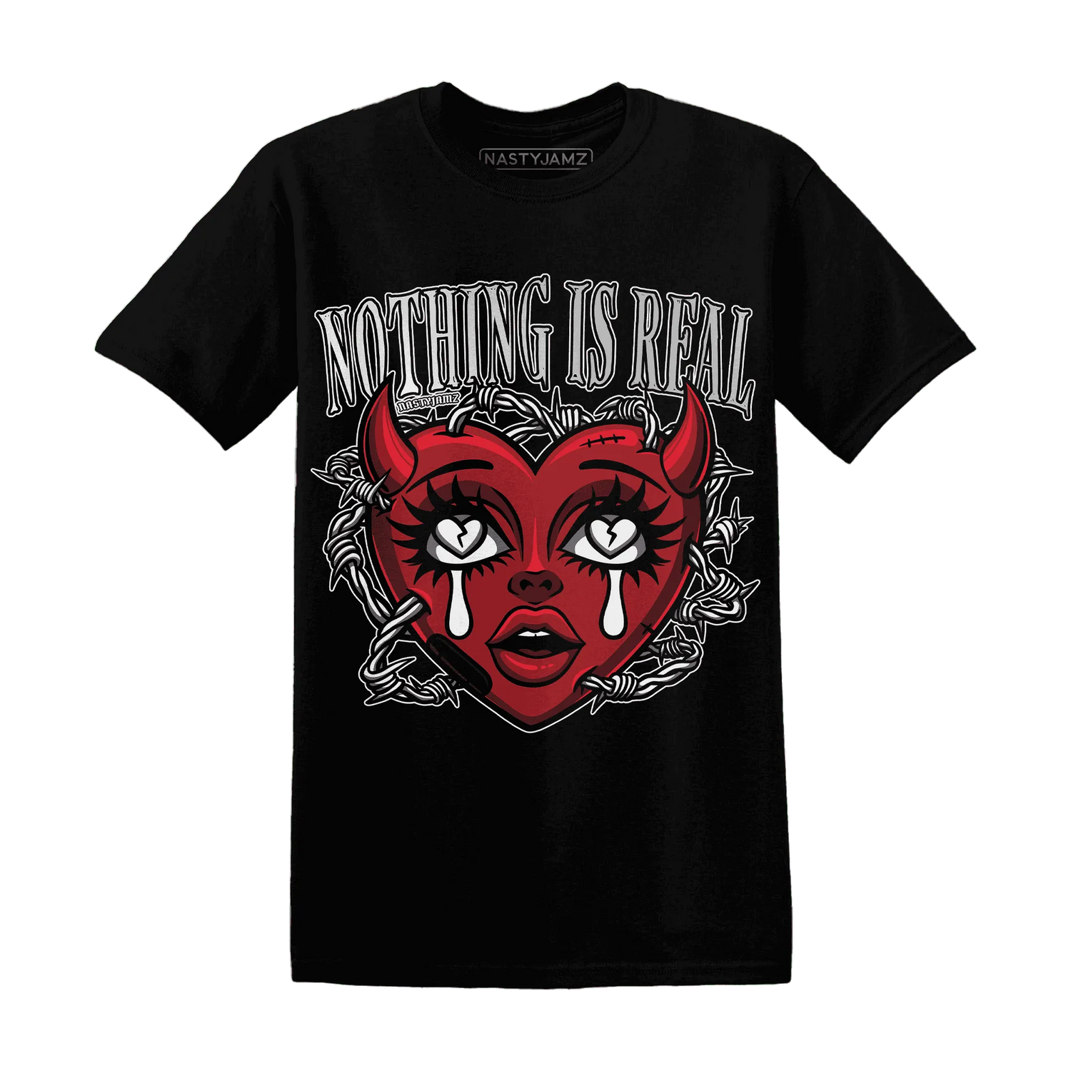 Retro-Red-Taxi-12s-T-Shirt-Match-Nothing-Is-Real