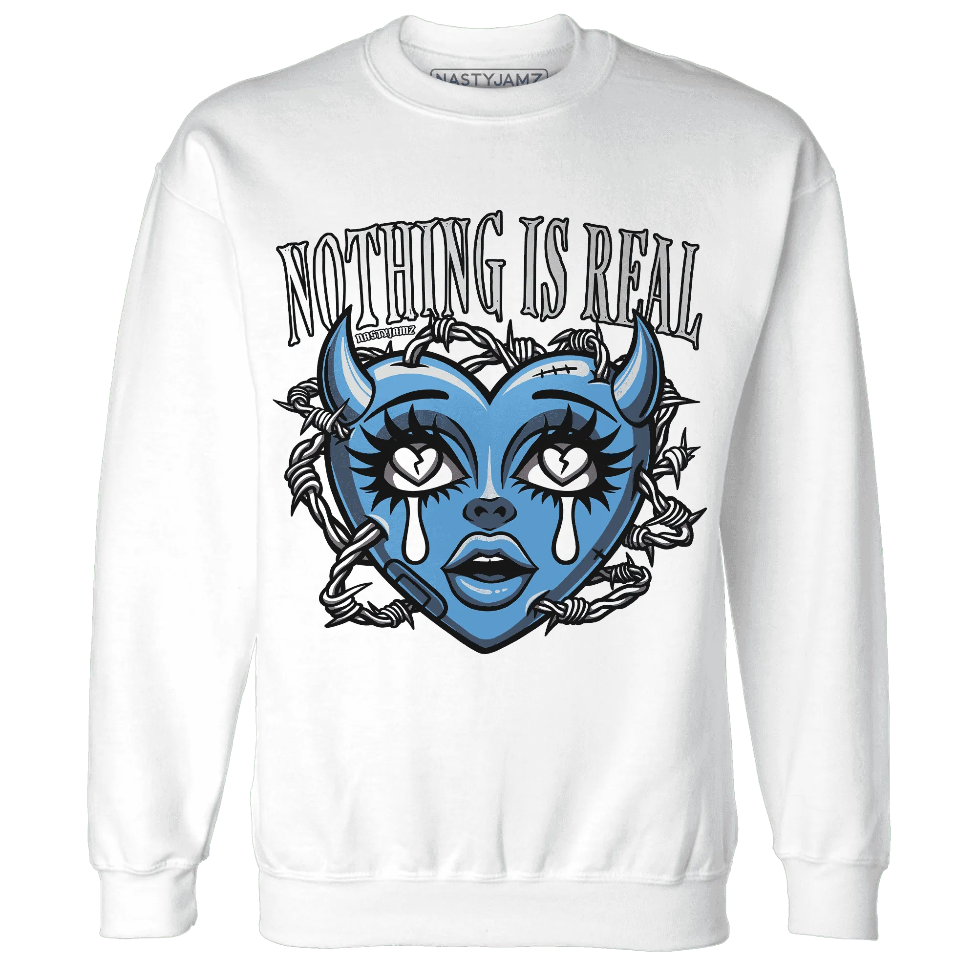Carolina-Blue-Univercitii-17s-NastyJamz-Sweatshirt-Match-Nothing-Is-Real
