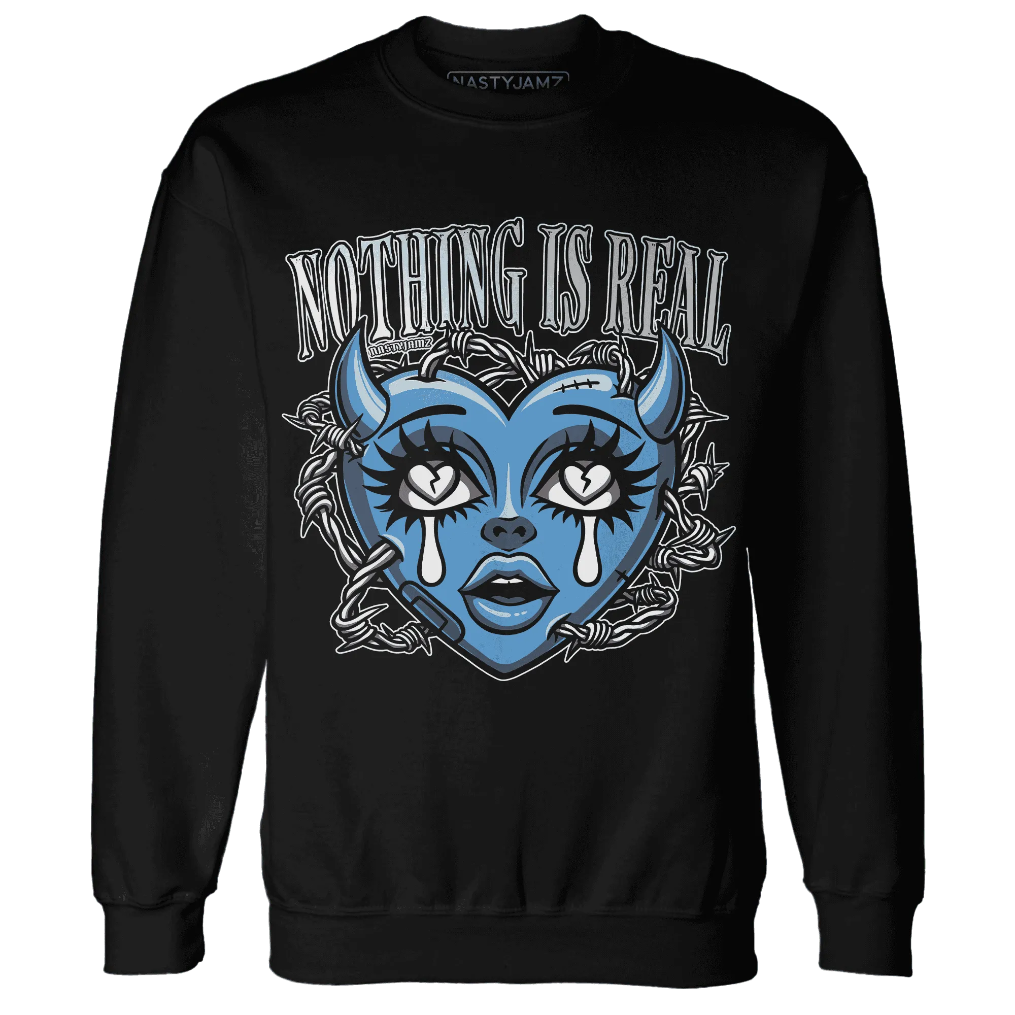 Carolina-Blue-Univercitii-17s-NastyJamz-Sweatshirt-Match-Nothing-Is-Real