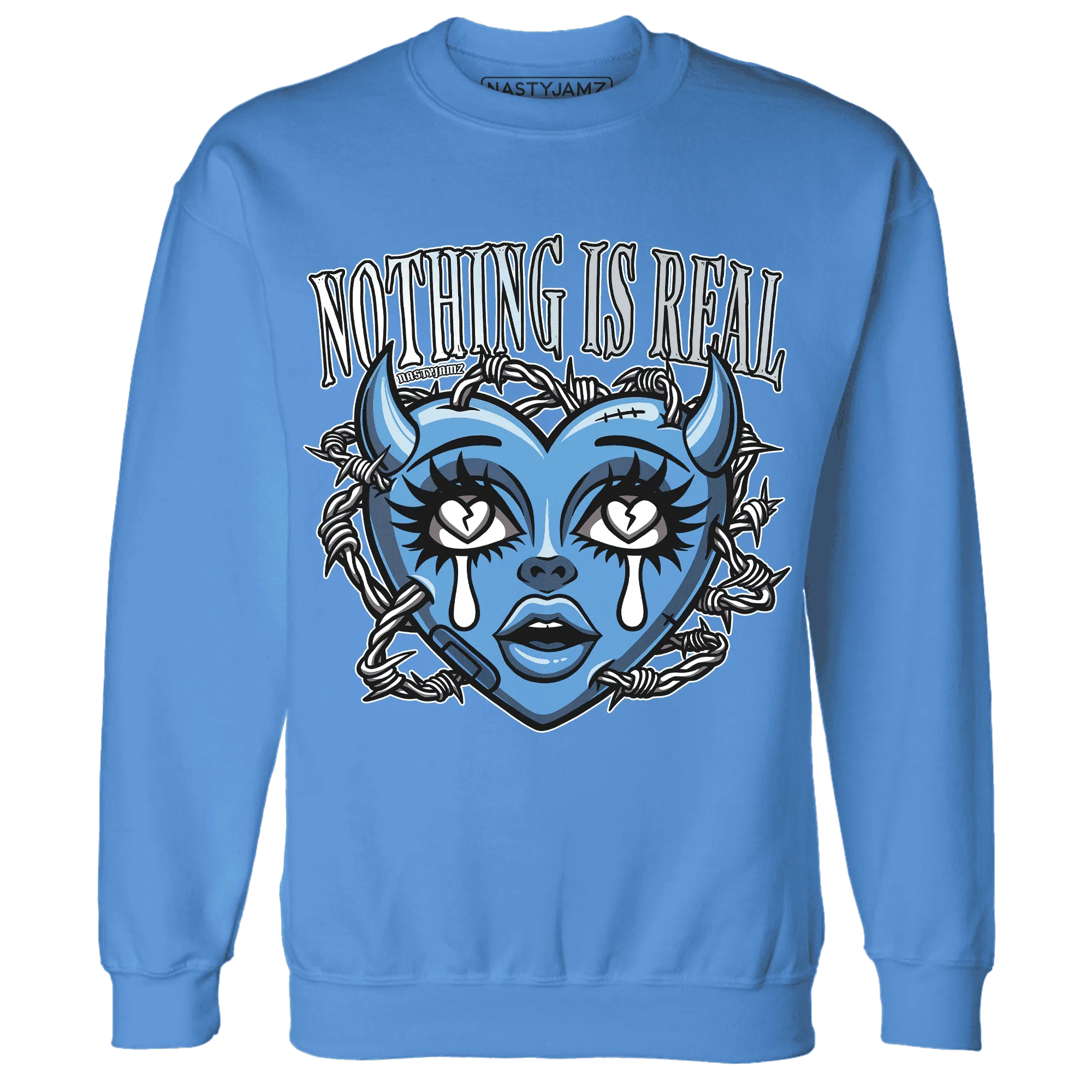Carolina-Blue-Univercitii-17s-NastyJamz-Sweatshirt-Match-Nothing-Is-Real