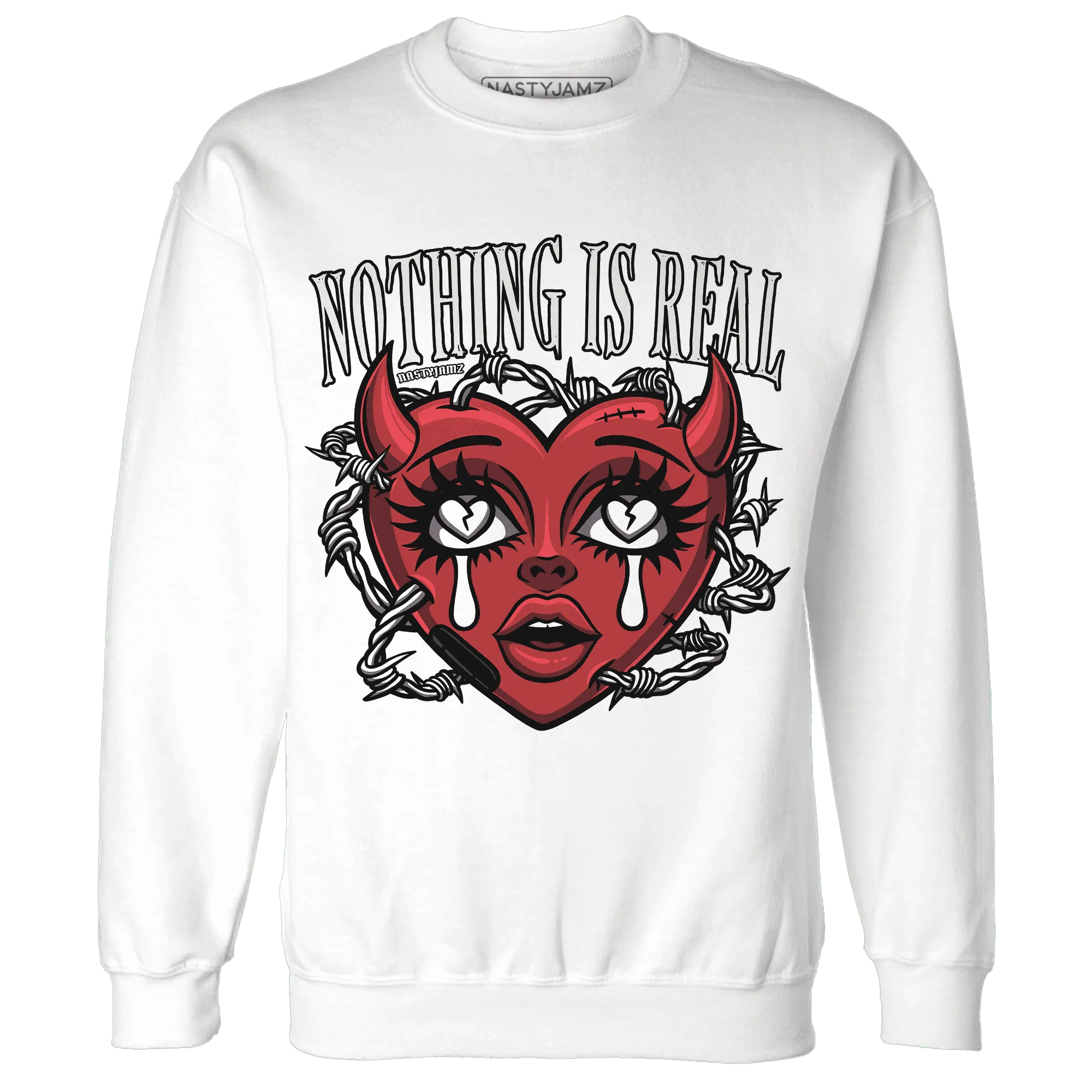 Black-Toe-Reimagined-Red-White-1s-Sweatshirt-Match-Nothing-Is-Real