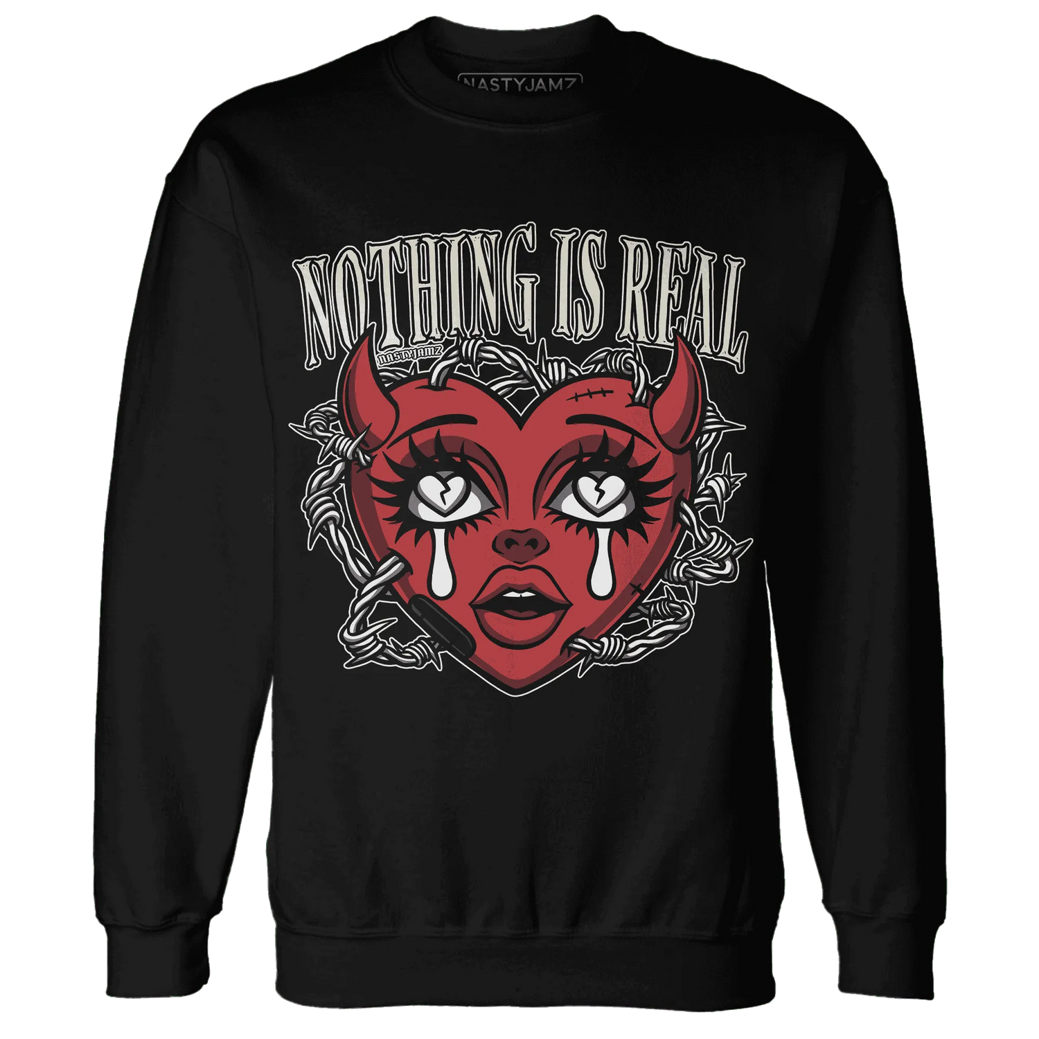 Black-Toe-Reimagined-Red-White-1s-Sweatshirt-Match-Nothing-Is-Real