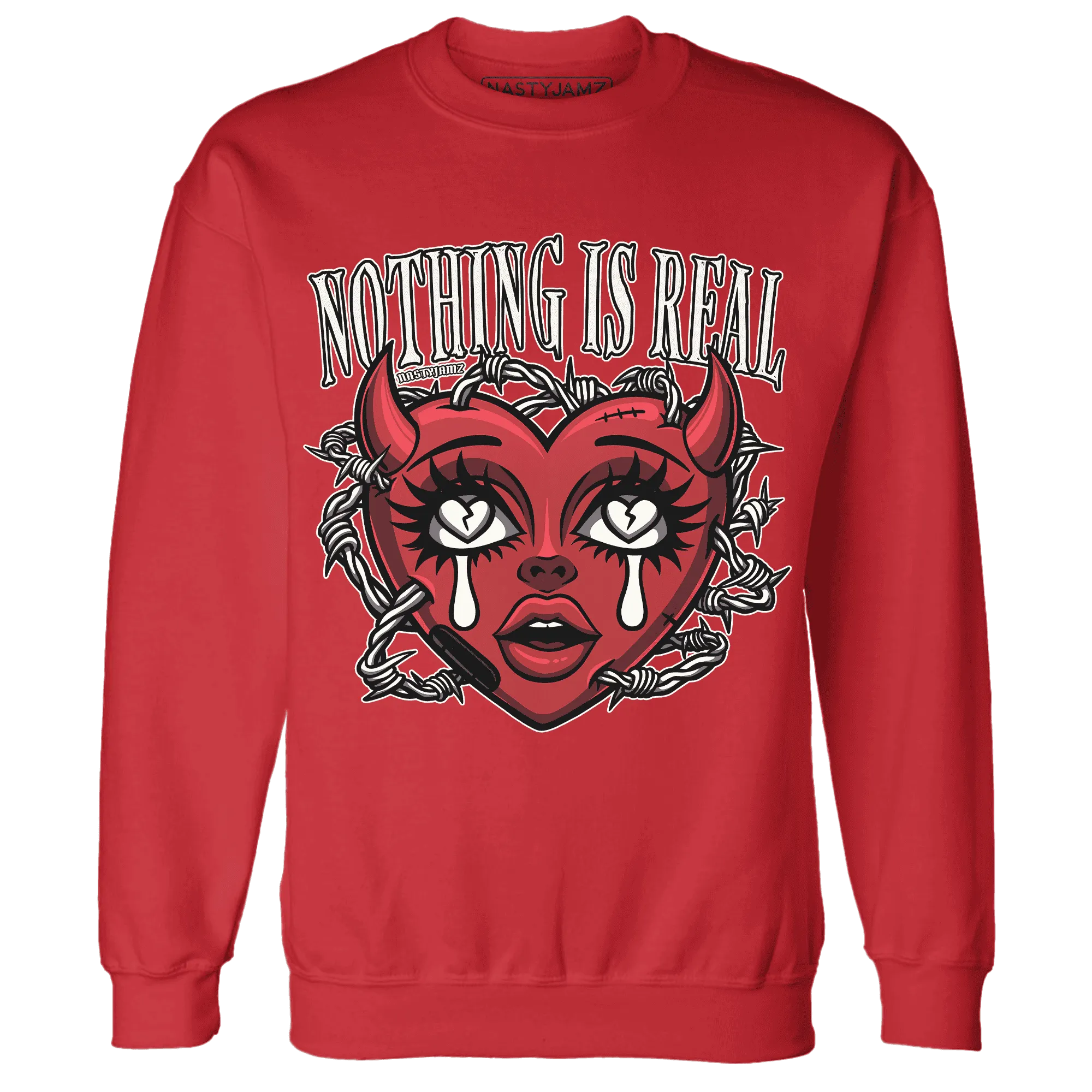 Black-Toe-Reimagined-Red-White-1s-Sweatshirt-Match-Nothing-Is-Real