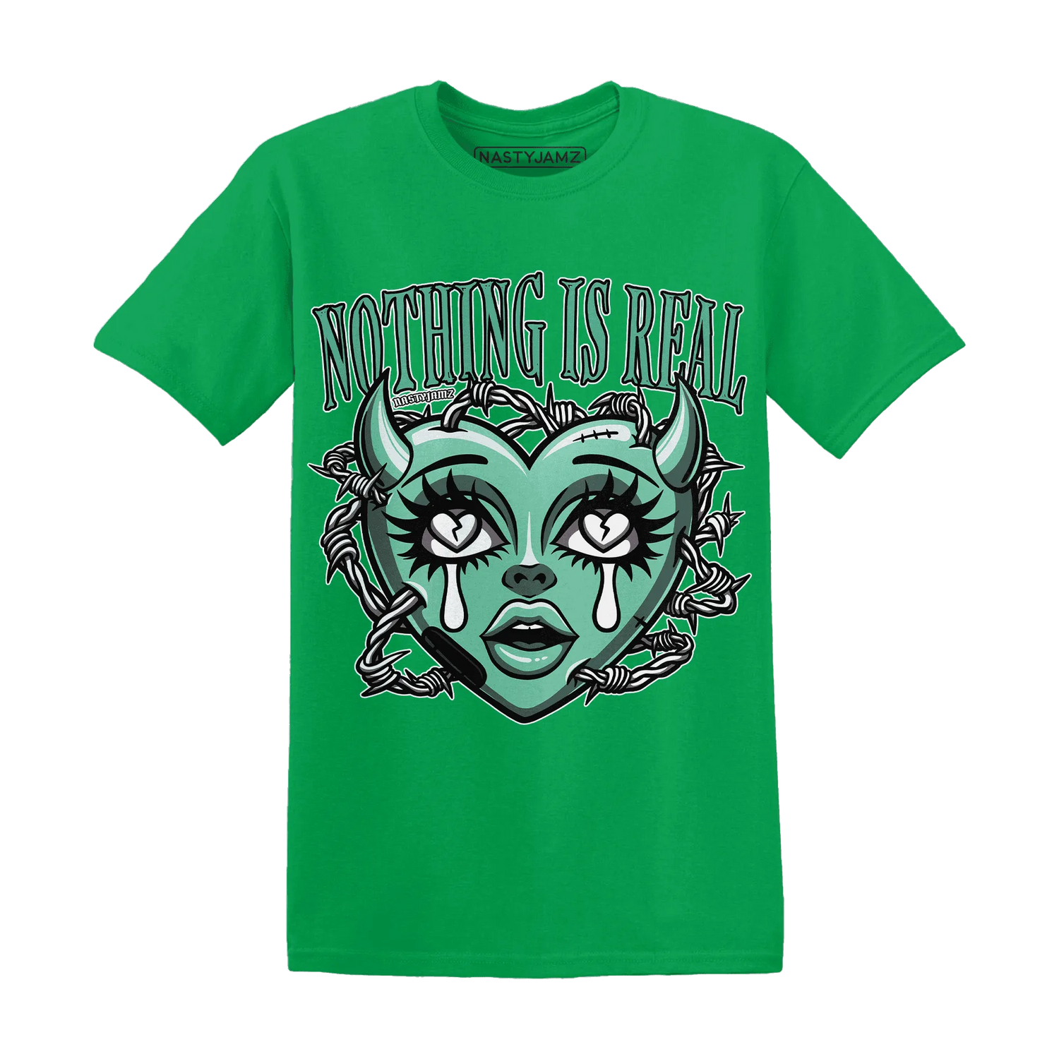 High-OG-Green-Glow-1s-T-Shirt-Match-Nothing-Is-Real