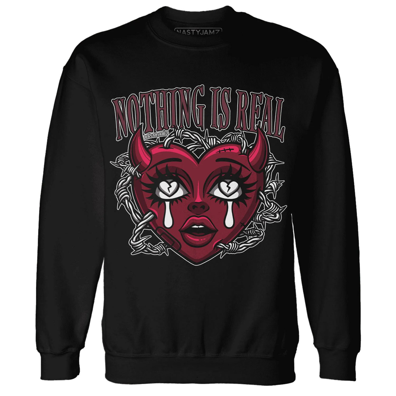 High-White-Team-Red-1s-Sweatshirt-Match-Nothing-Is-Real