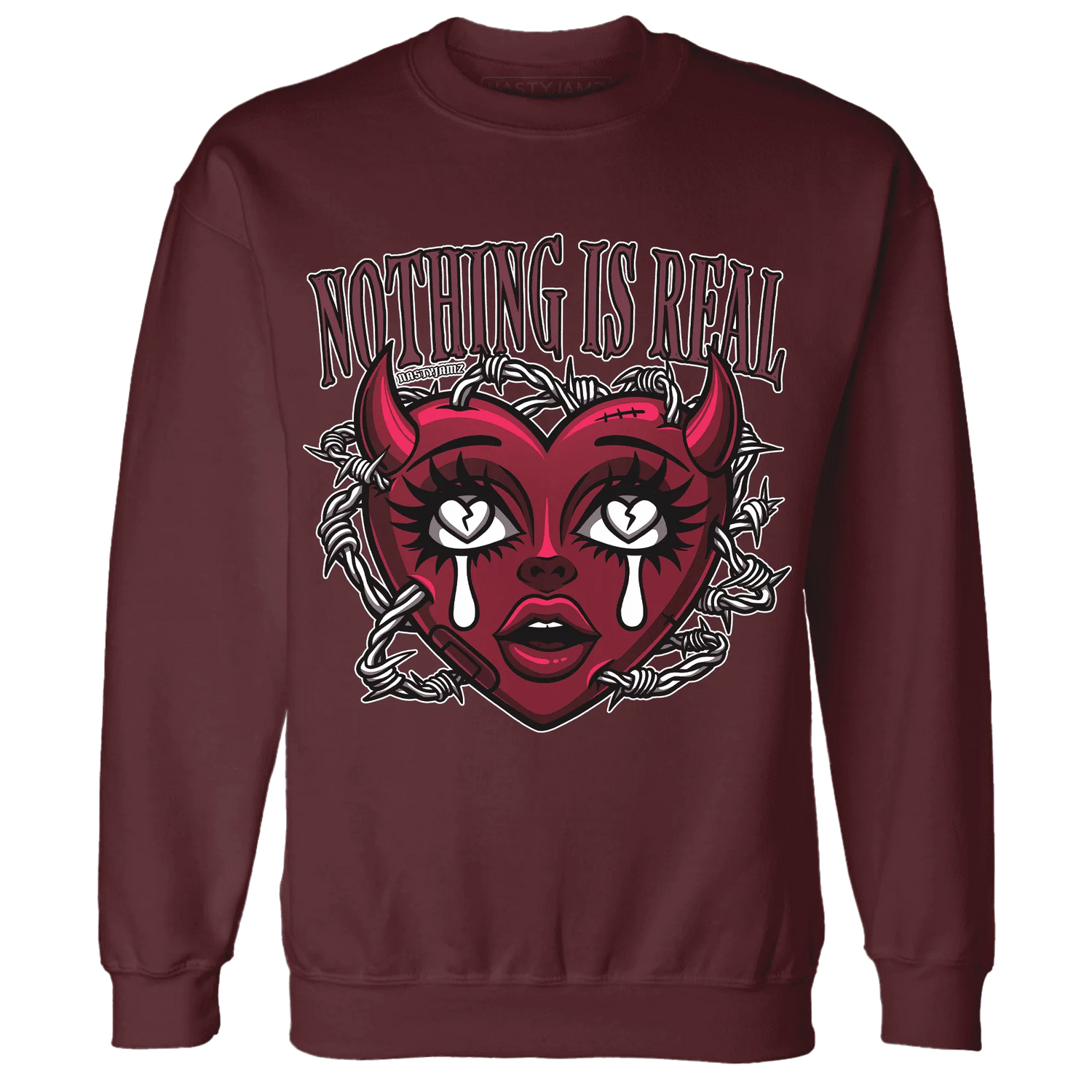 High-White-Team-Red-1s-Sweatshirt-Match-Nothing-Is-Real