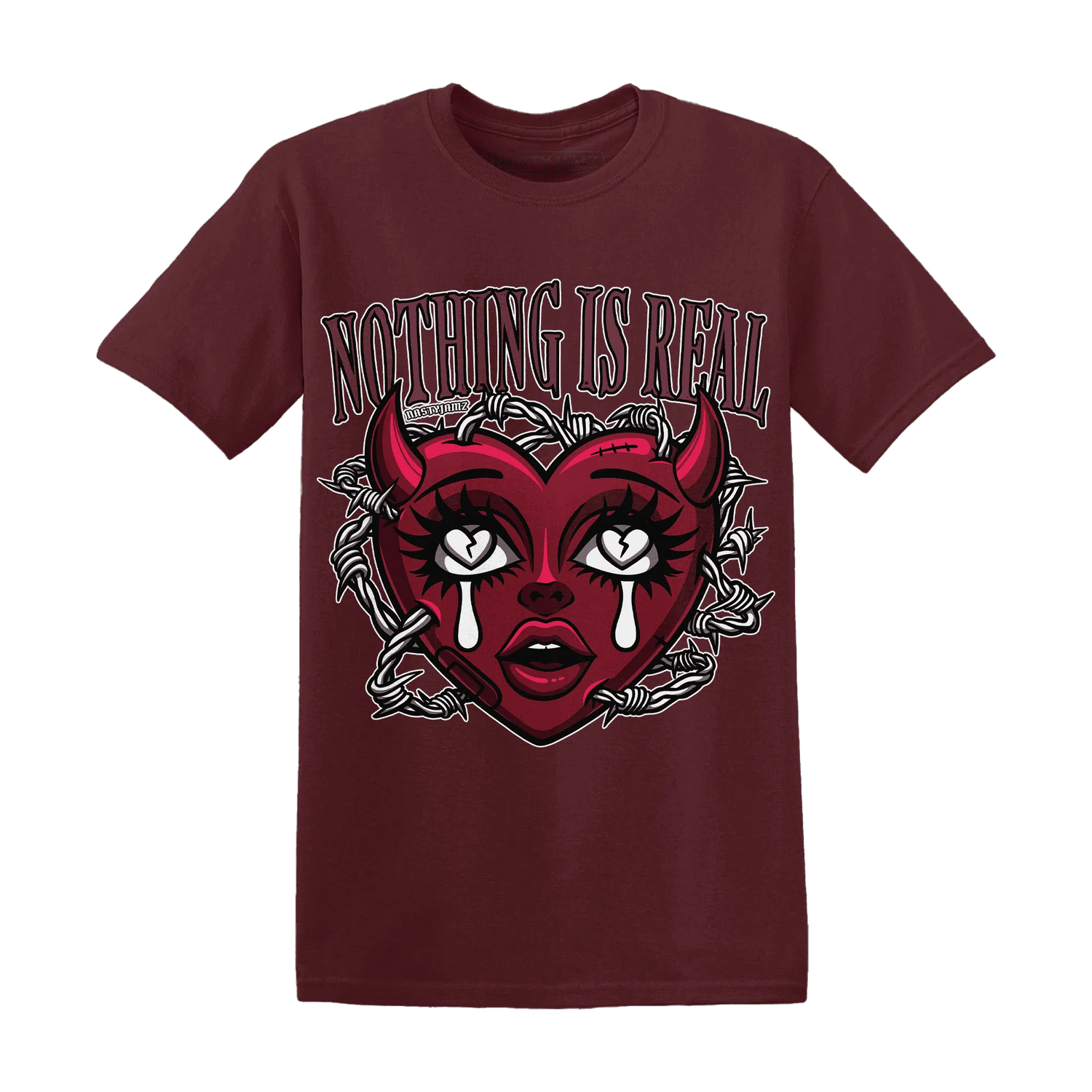 High-White-Team-Red-1s-T-Shirt-Match-Nothing-Is-Real