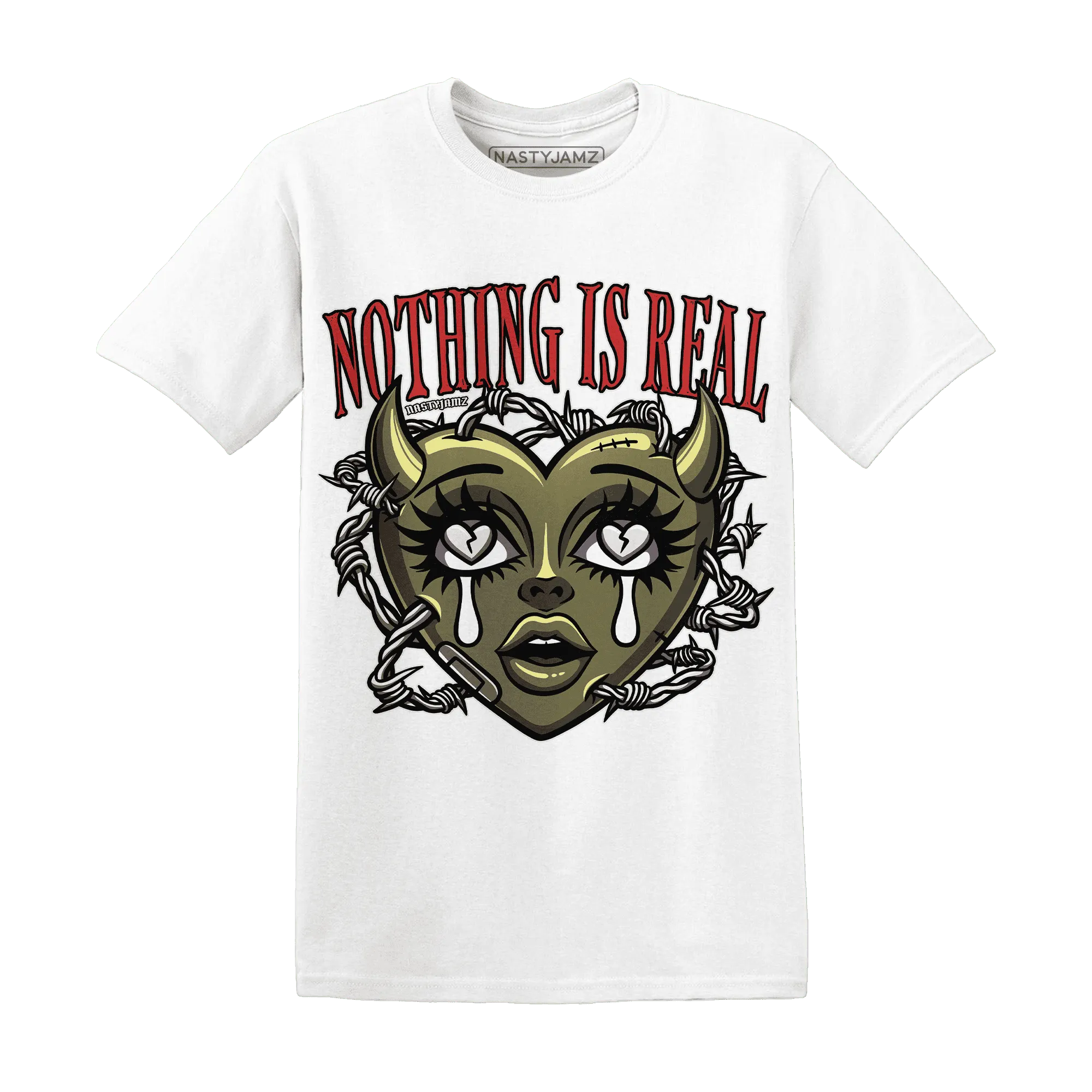 Medium-Olive-1s-NastyJamz-T-Shirt-Match-Nothing-Is-Real