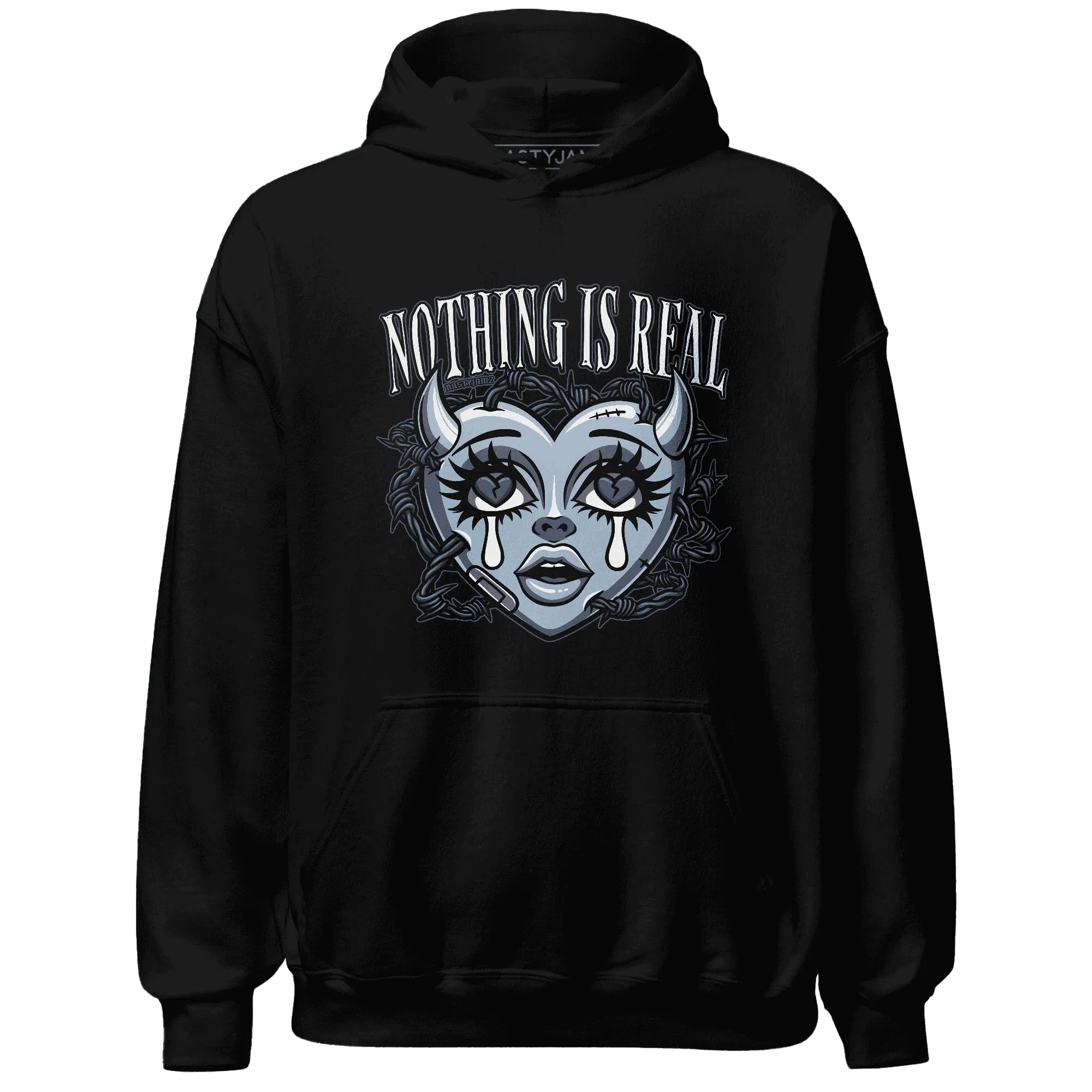 Mid-Diffused-Blue-Grey-1s-Hoodie-Match-Nothing-Is-Real