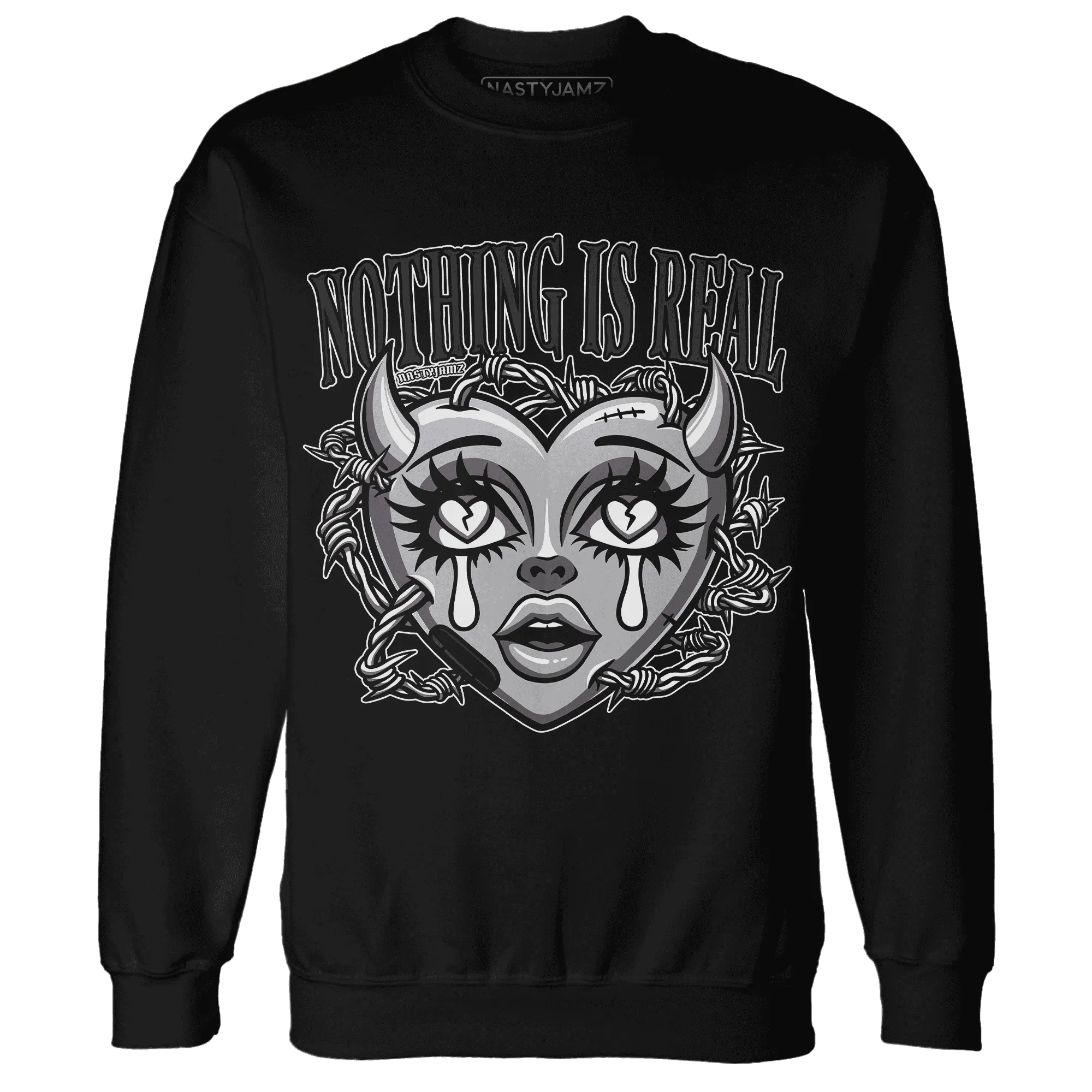 Wolf-Grey-1s-Sweatshirt-Match-Nothing-Is-Real