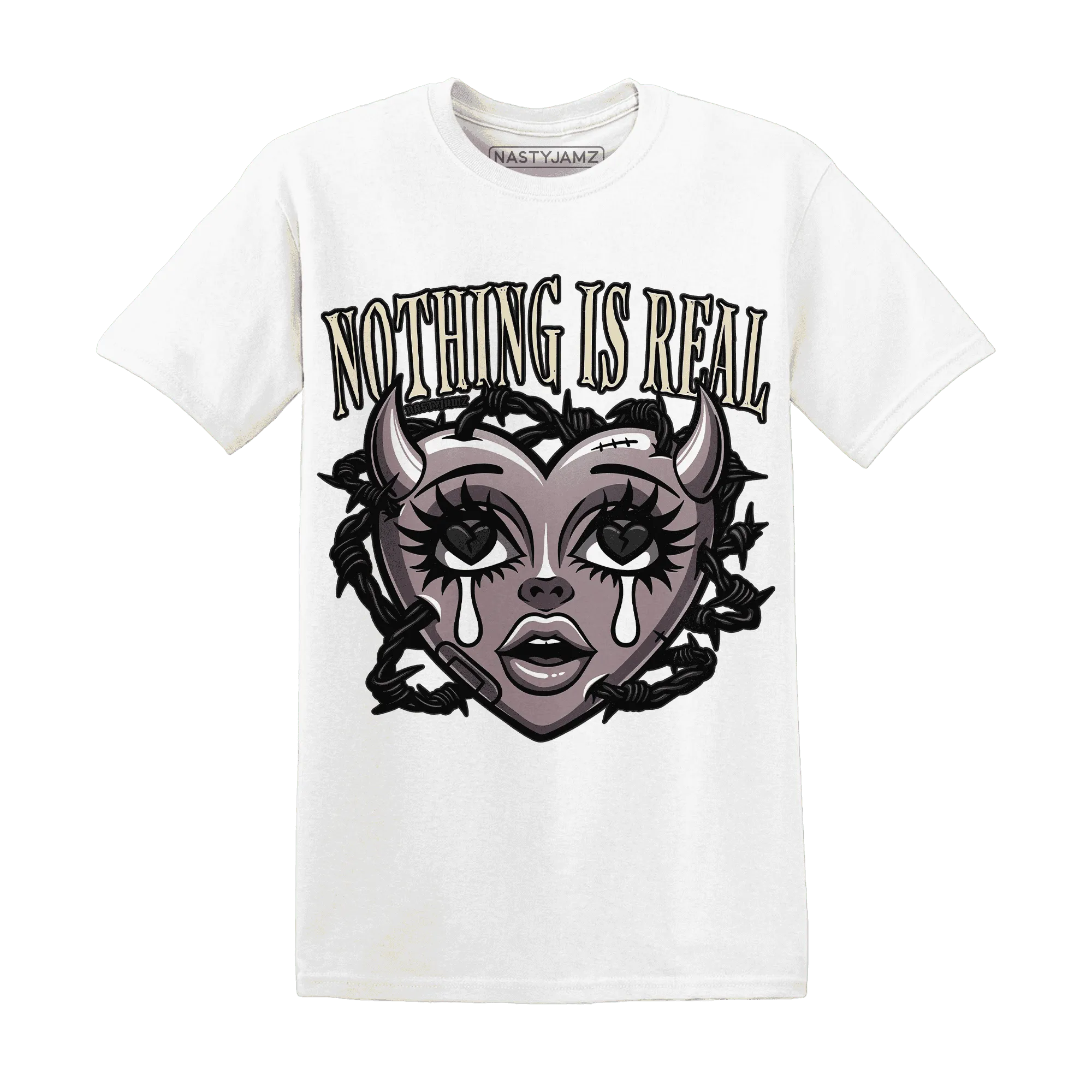 Black-Violet-Ore-3s-NastyJamz-T-Shirt-Match-Nothing-Is-Real
