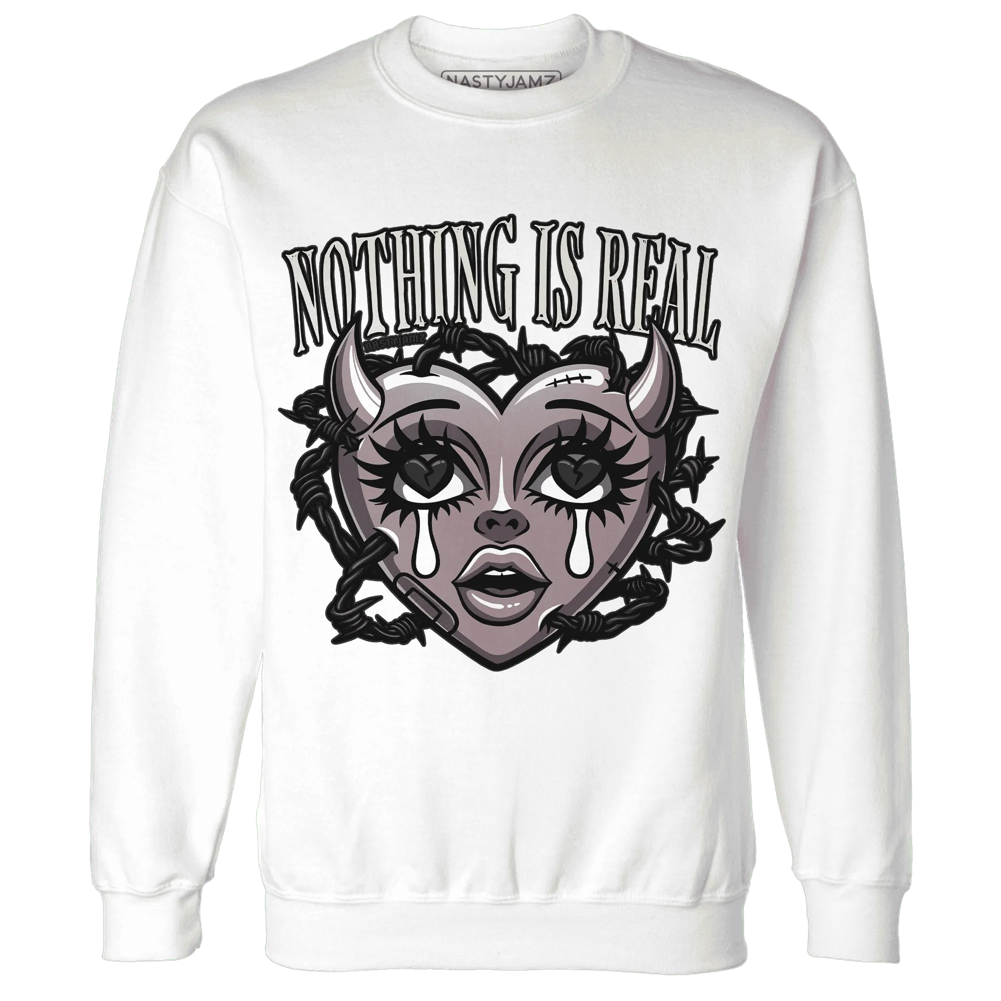 Black-Violet-Ore-3s-NastyJamz-Sweatshirt-Match-Nothing-Is-Real
