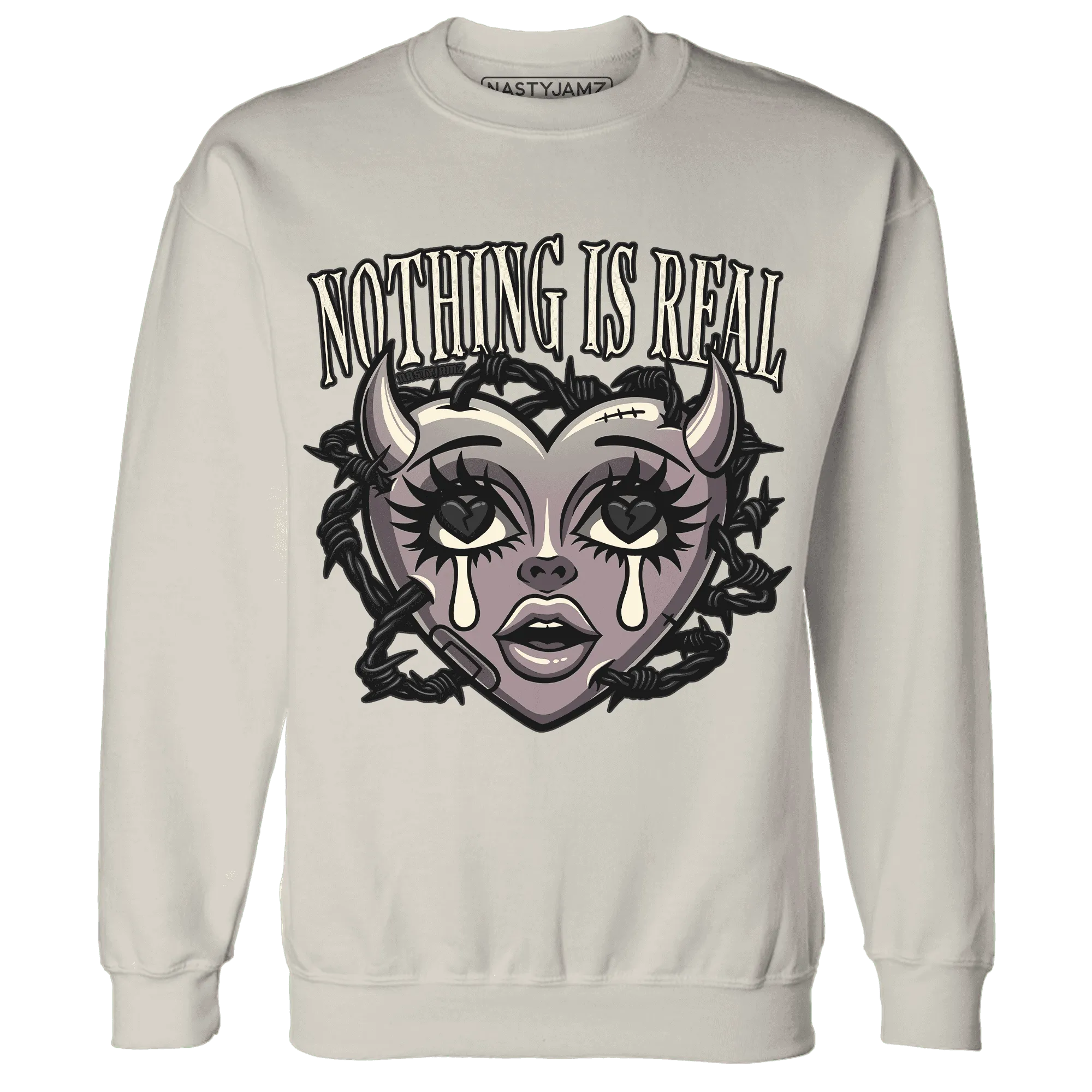 Black-Violet-Ore-3s-NastyJamz-Sweatshirt-Match-Nothing-Is-Real