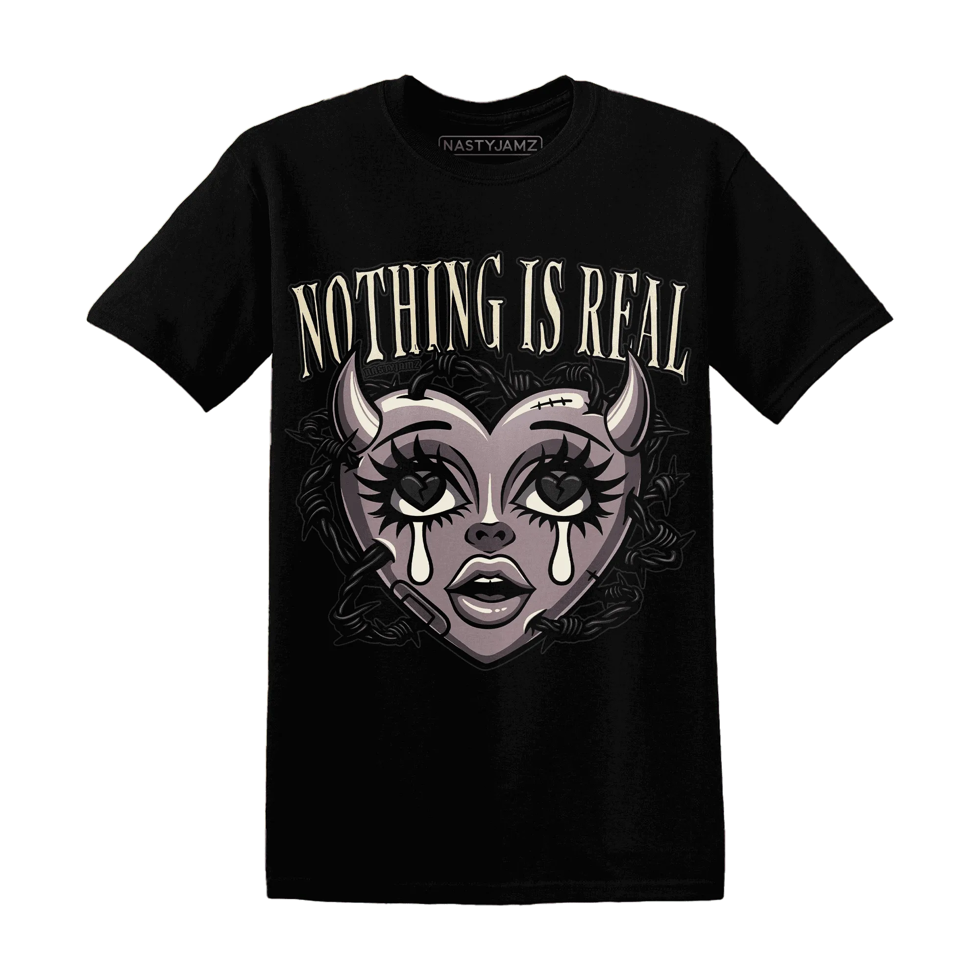 Black-Violet-Ore-3s-NastyJamz-T-Shirt-Match-Nothing-Is-Real