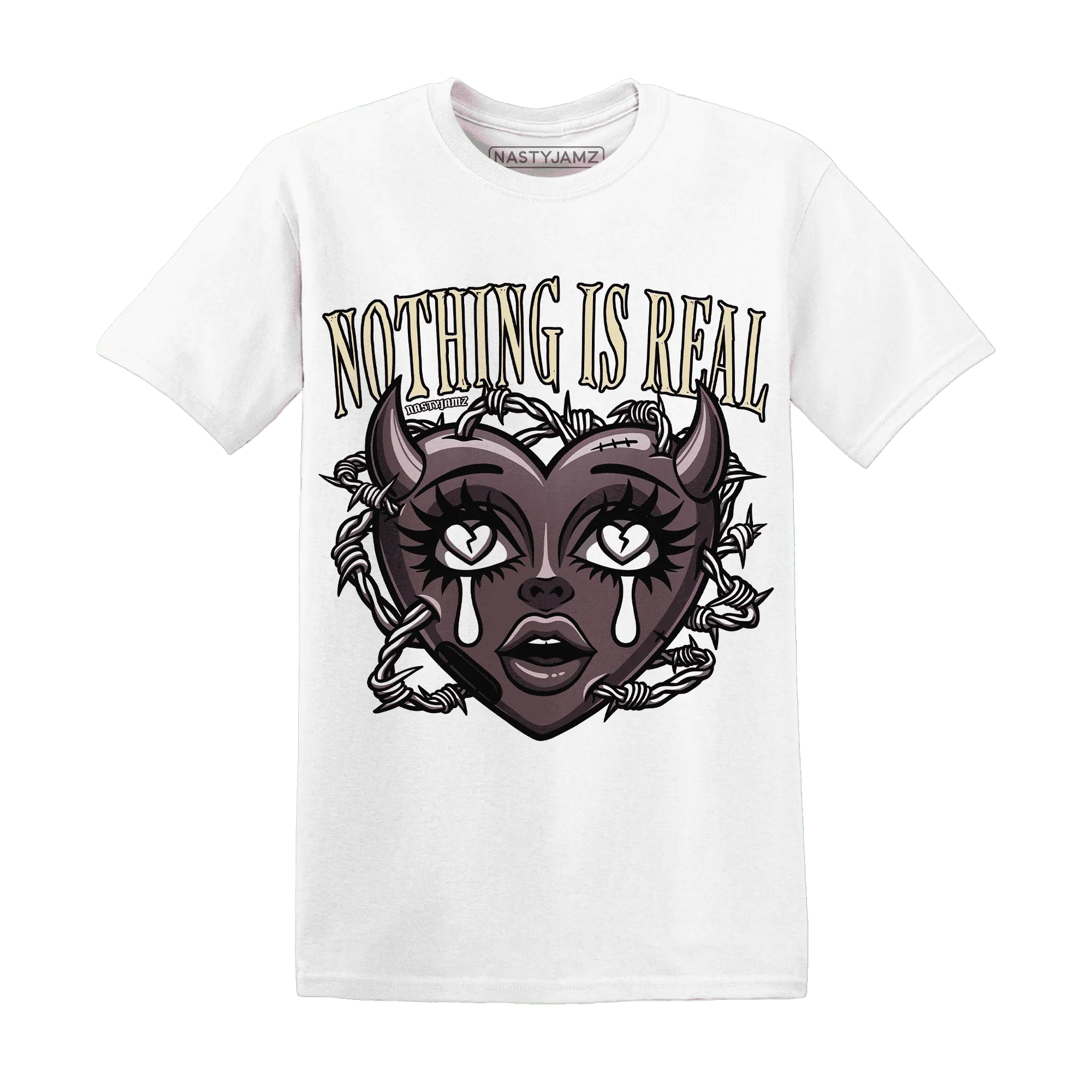 Burgundy-Crush-3s-NastyJamz-T-Shirt-Match-Nothing-Is-Real