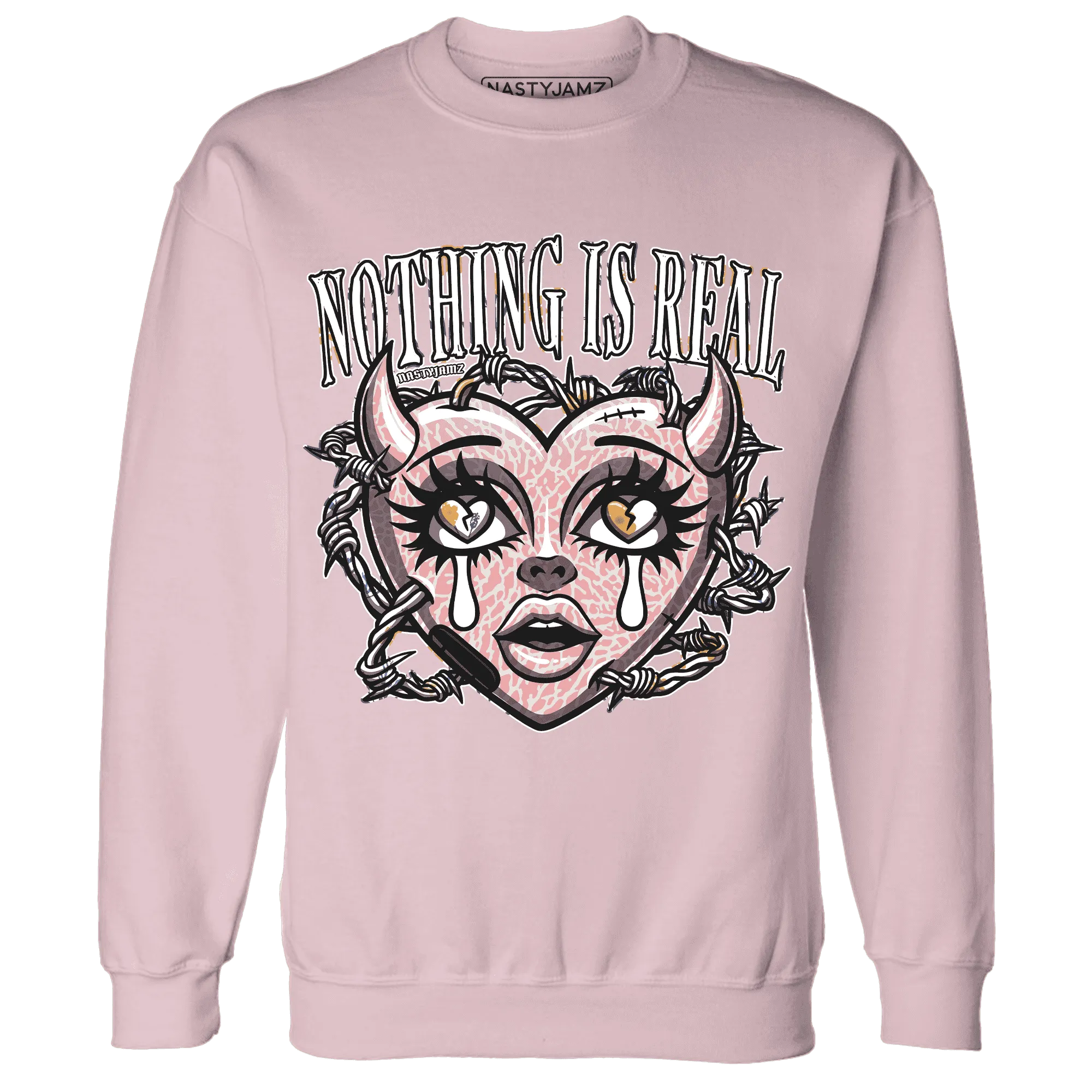 Red-Stardust-3s-Sweatshirt-Match-Nothing-Is-Real