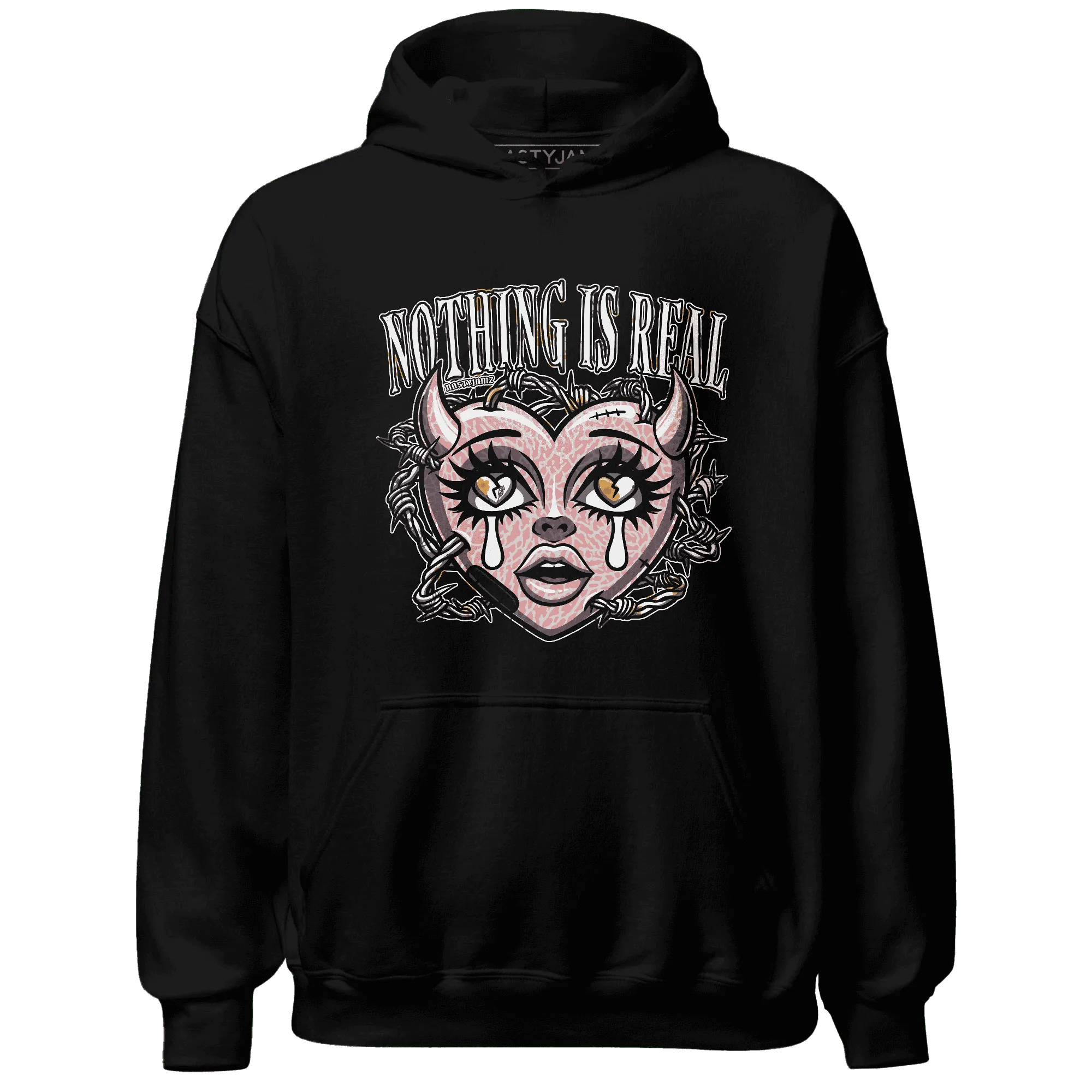 Red-Stardust-3s-Hoodie-Match-Nothing-Is-Real