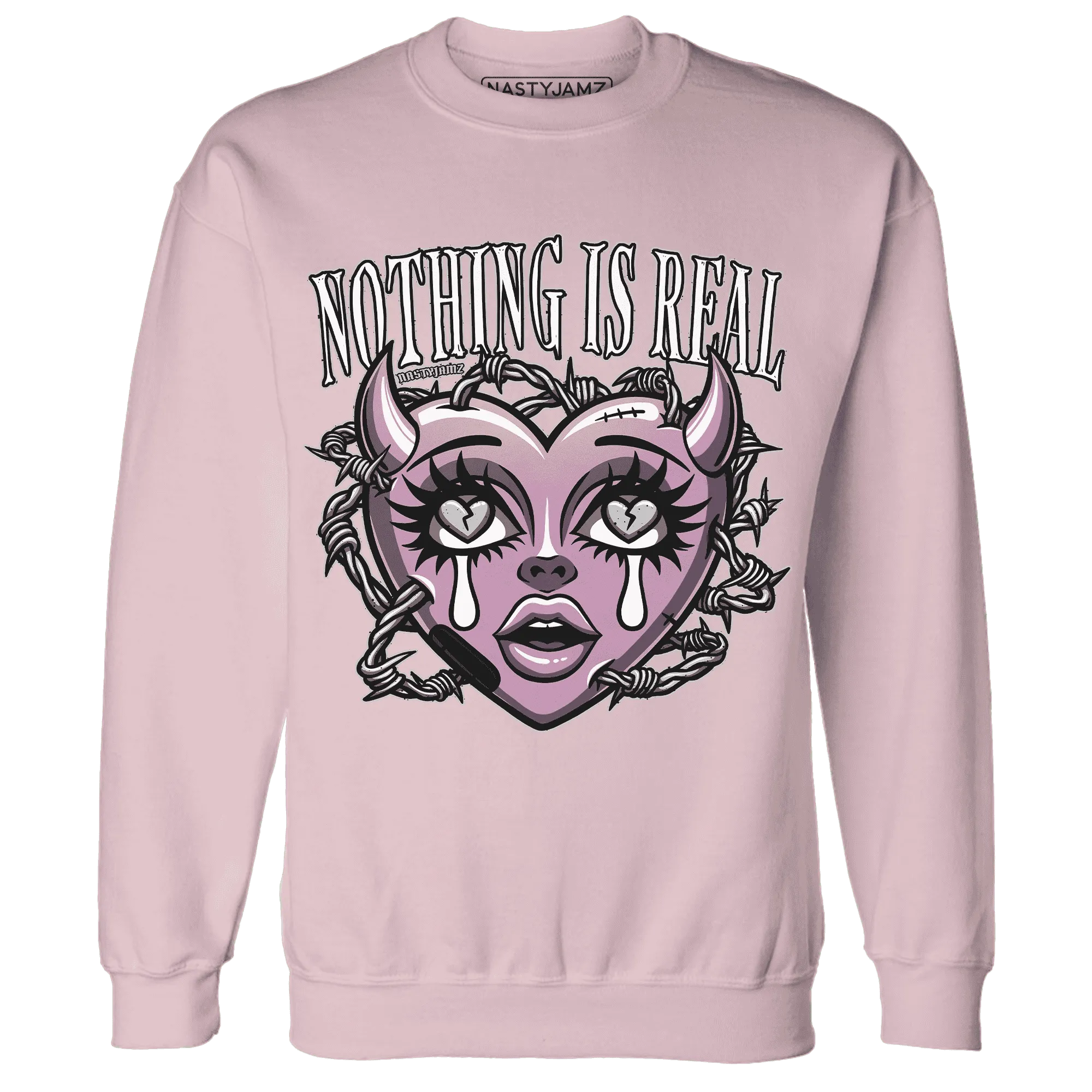 Orchid-Neutral-Grey-Black-White-4s-Sweatshirt-Match-Nothing-Is-Real