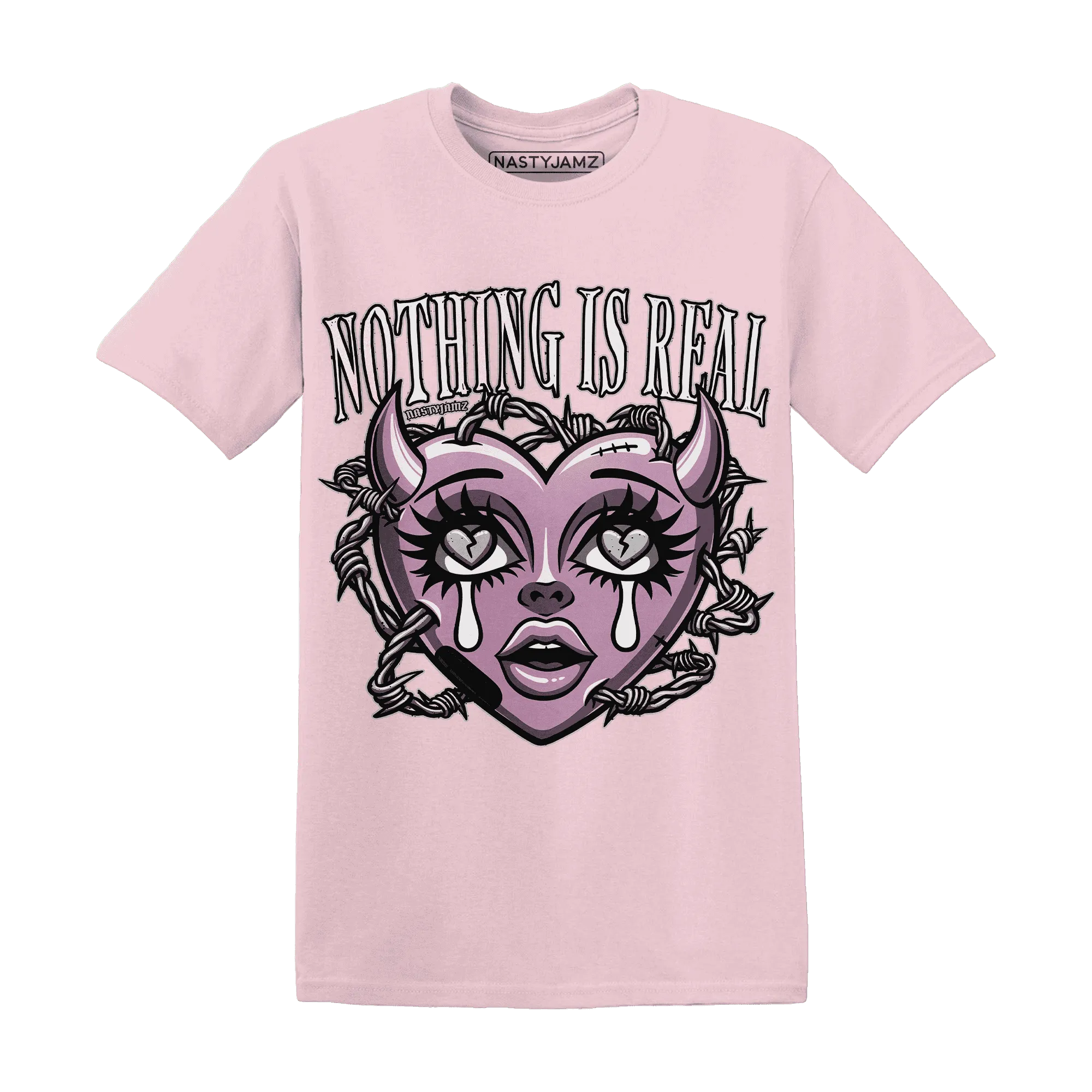 Orchid-Neutral-Grey-Black-White-4s-T-Shirt-Match-Nothing-Is-Real