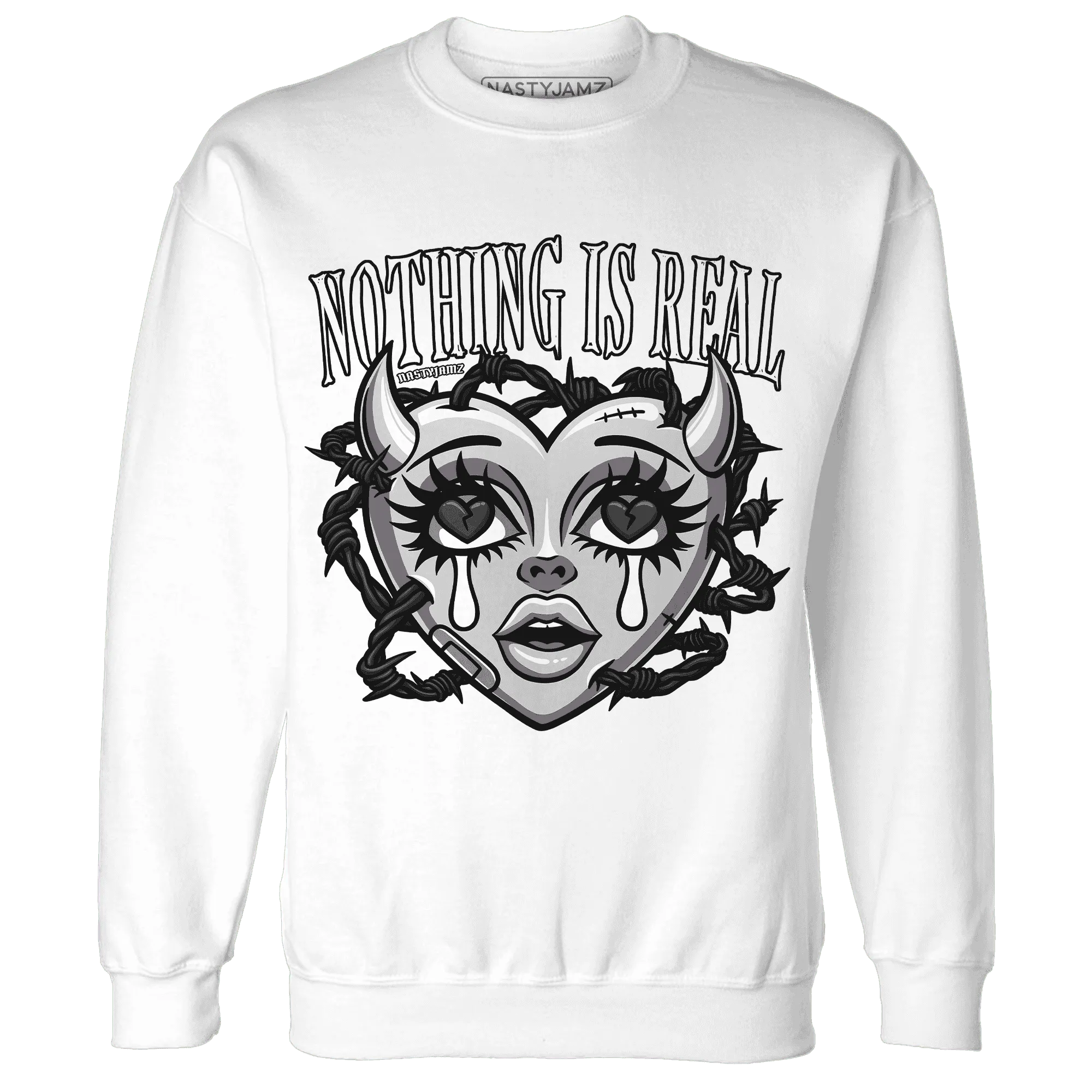 White-Thunder-4s-Sweatshirt-Match-Nothing-Is-Real