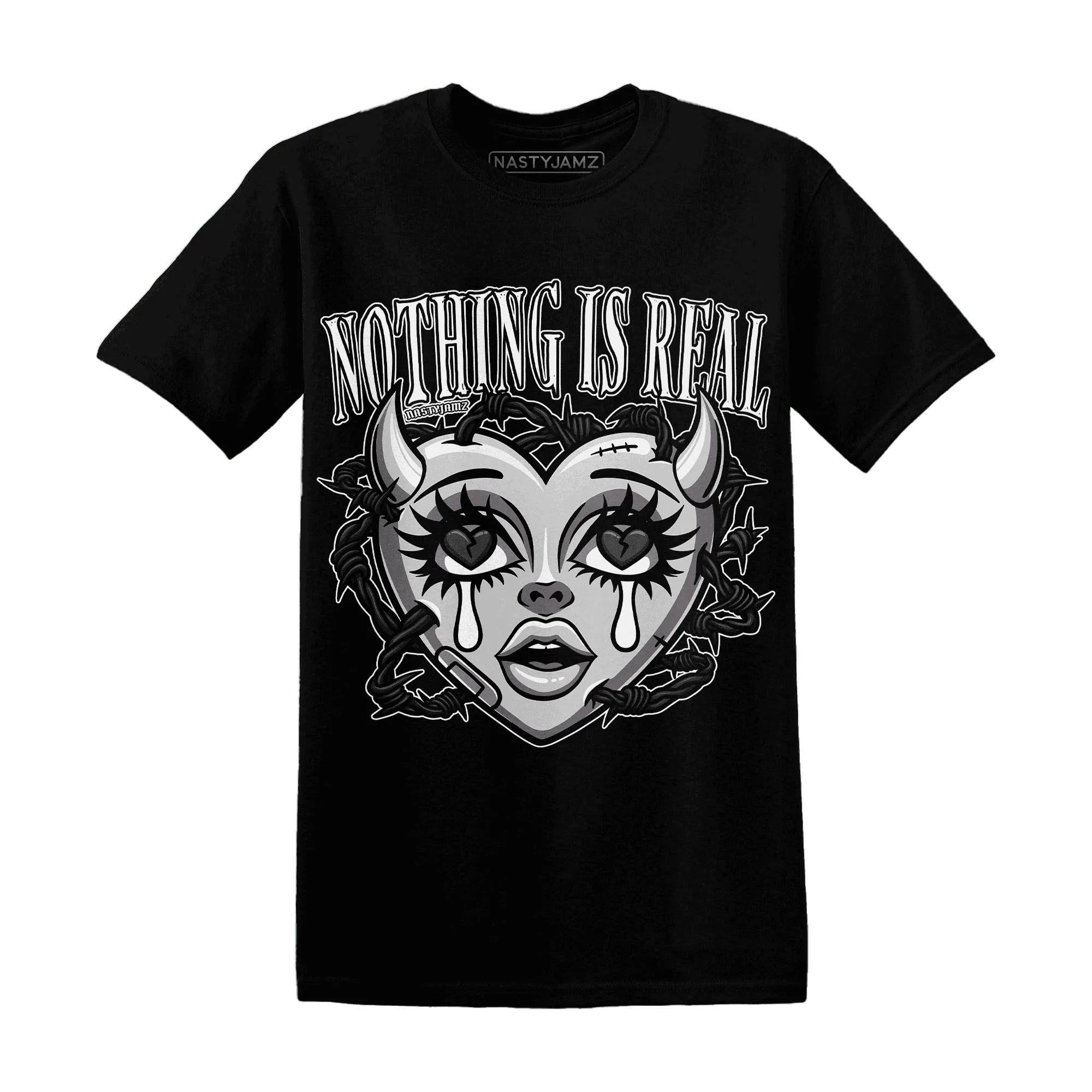 White-Thunder-4s-T-Shirt-Match-Nothing-Is-Real