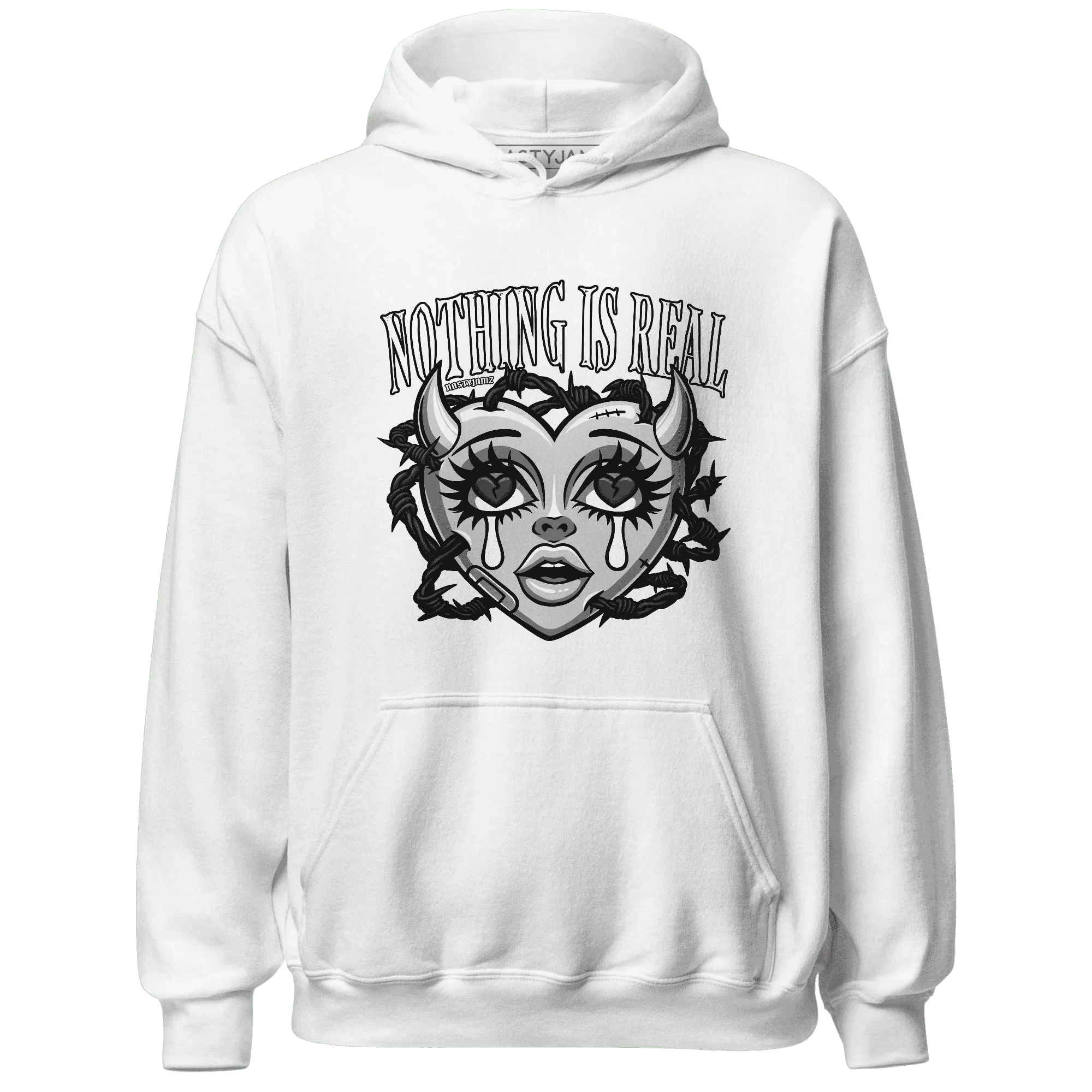 White-Thunder-4s-Hoodie-Match-Nothing-Is-Real