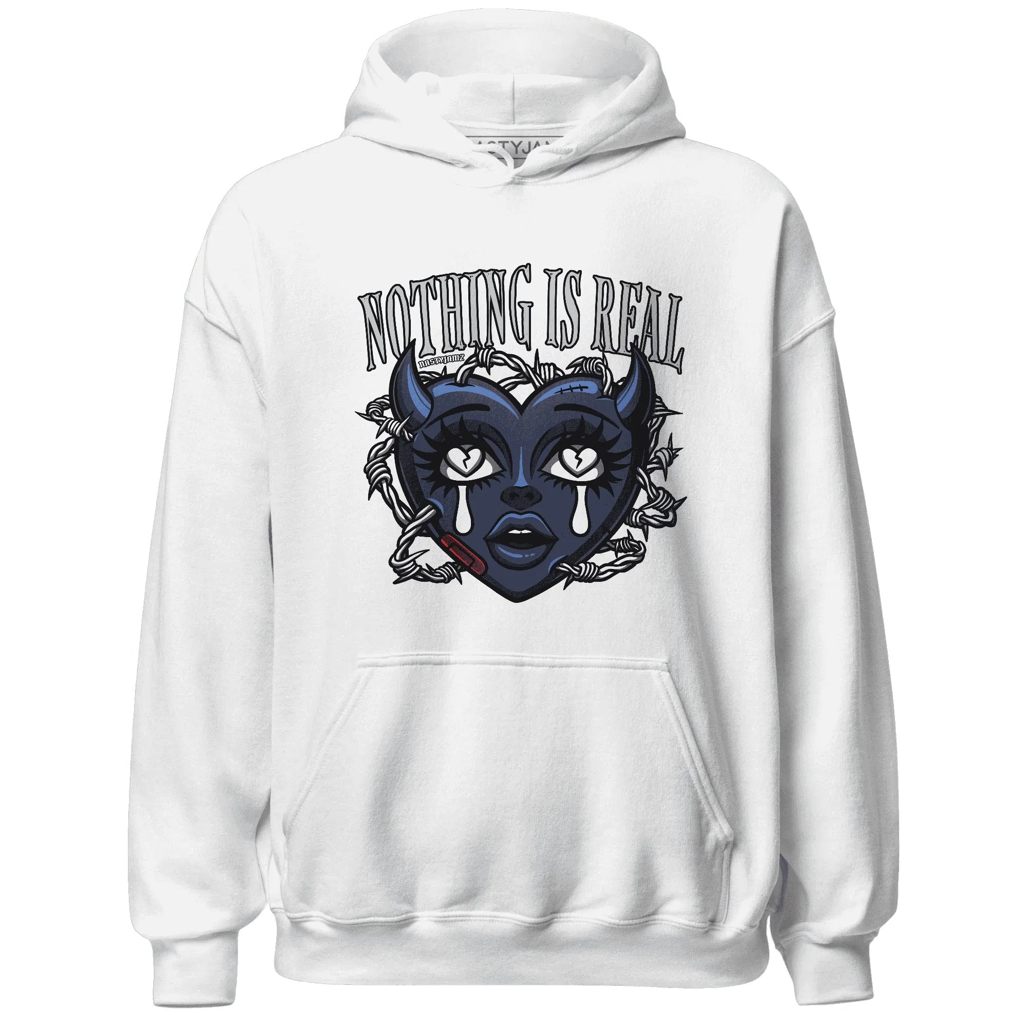 White-Navy-6s-Hoodie-Match-Nothing-Is-Real