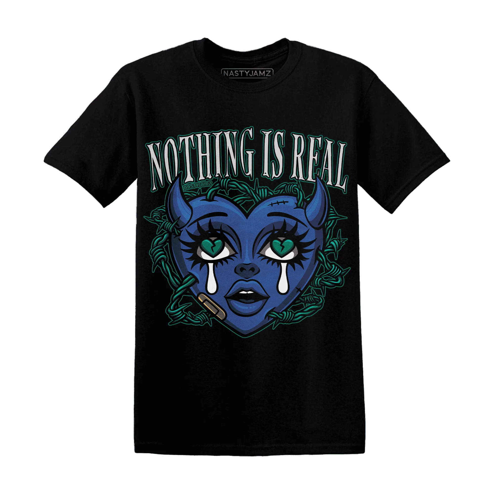 Dunk-Hyper-Royal-Malachite-T-Shirt-Match-Nothing-Is-Real