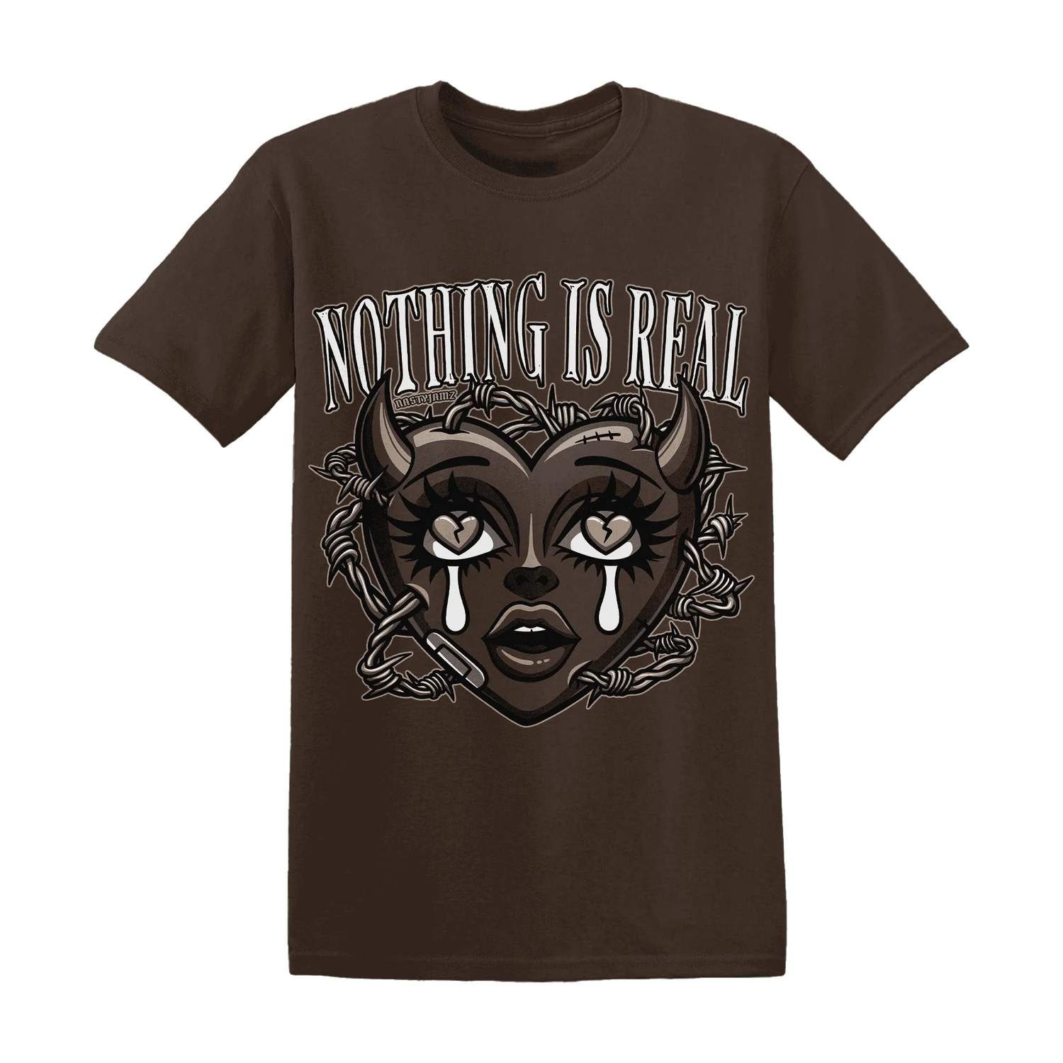 Dunk-Low-Baroque-Brown-T-Shirt-Match-Nothing-Is-Real