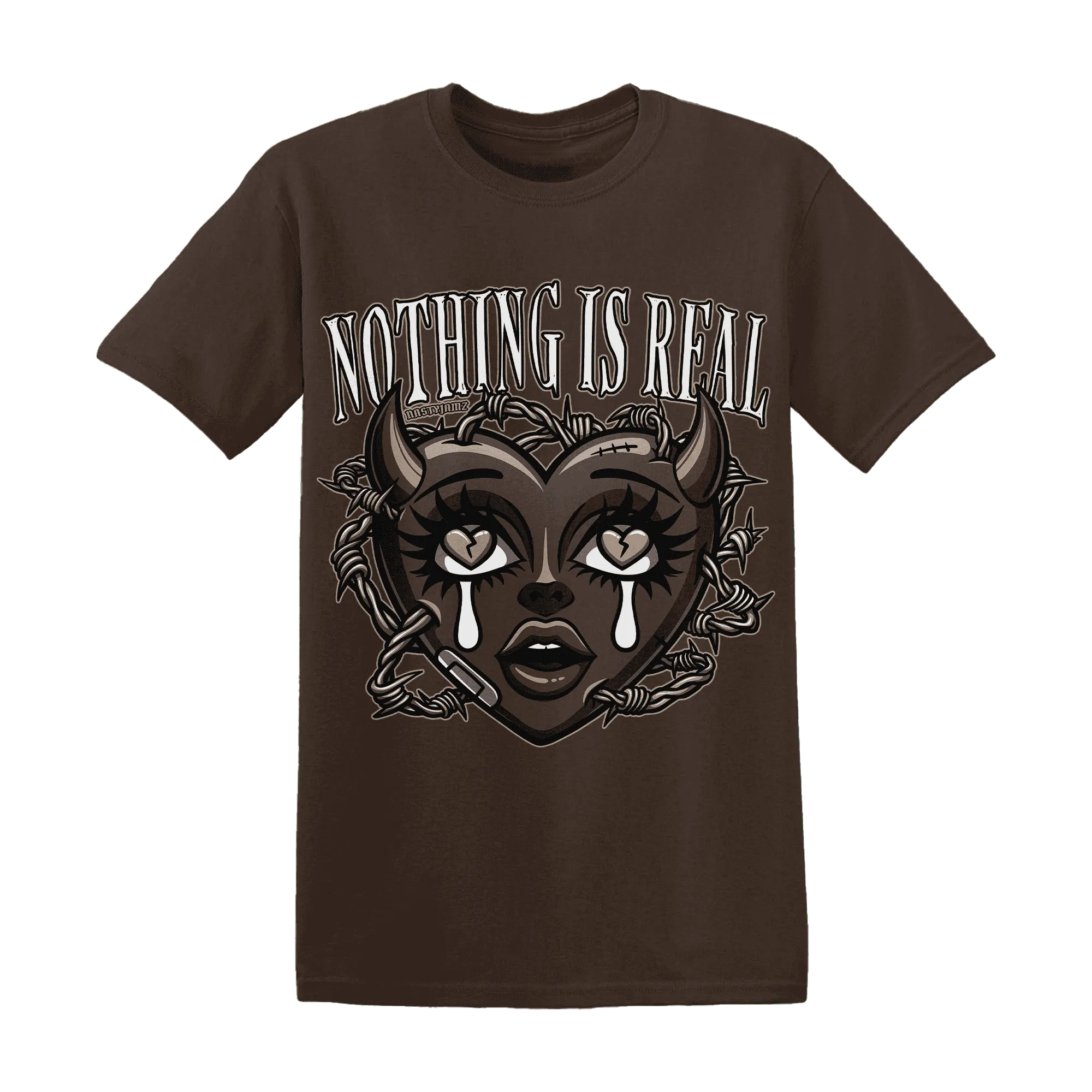 Dunk-Low-Baroque-Brown-T-Shirt-Match-Nothing-Is-Real