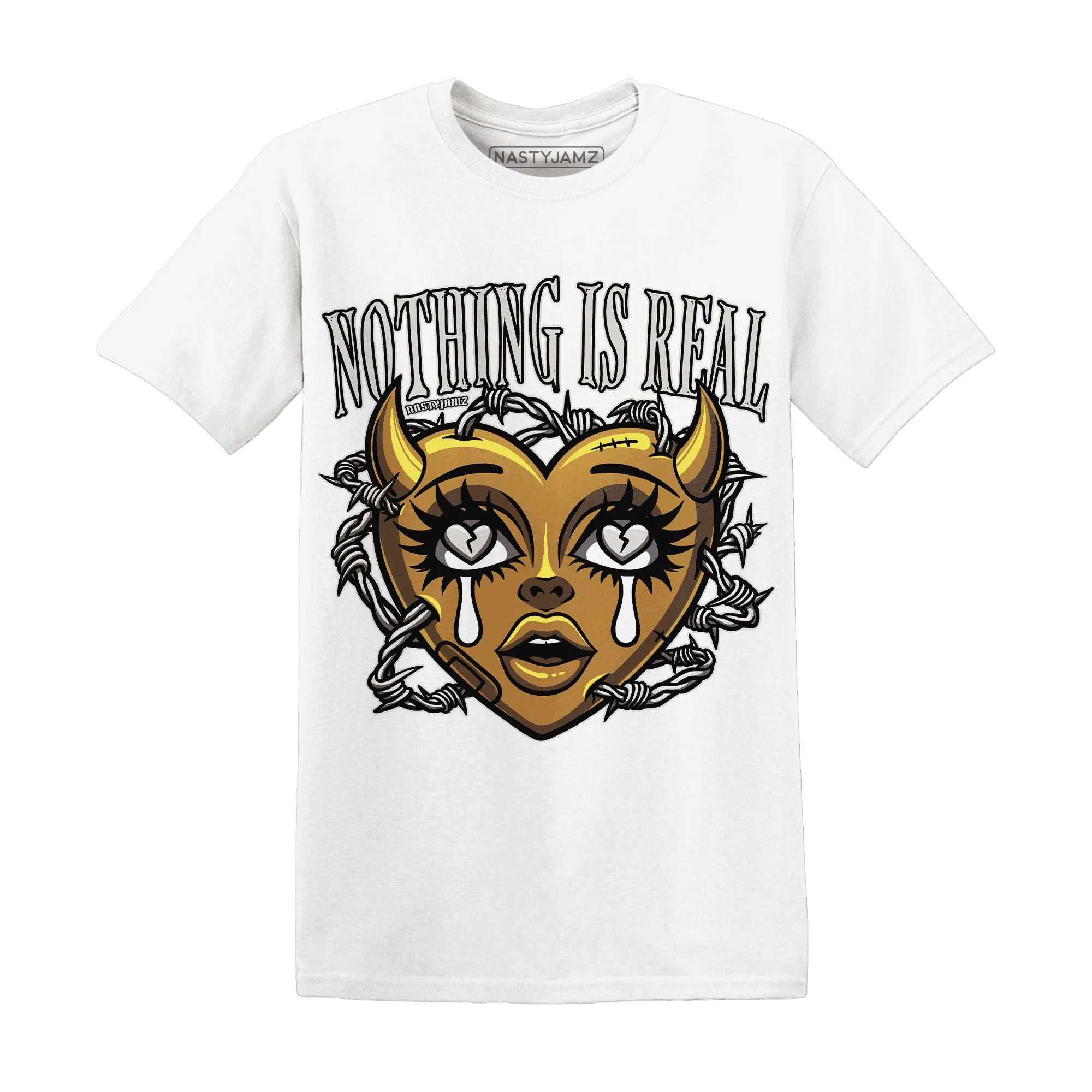 Dunk-Low-Retro-Wheat-Orange-T-Shirt-Match-Nothing-Is-Real