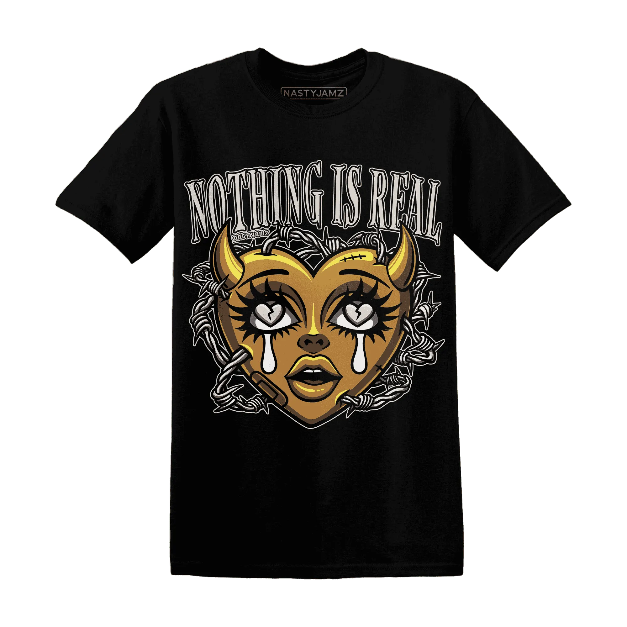 Dunk-Low-Retro-Wheat-Orange-T-Shirt-Match-Nothing-Is-Real