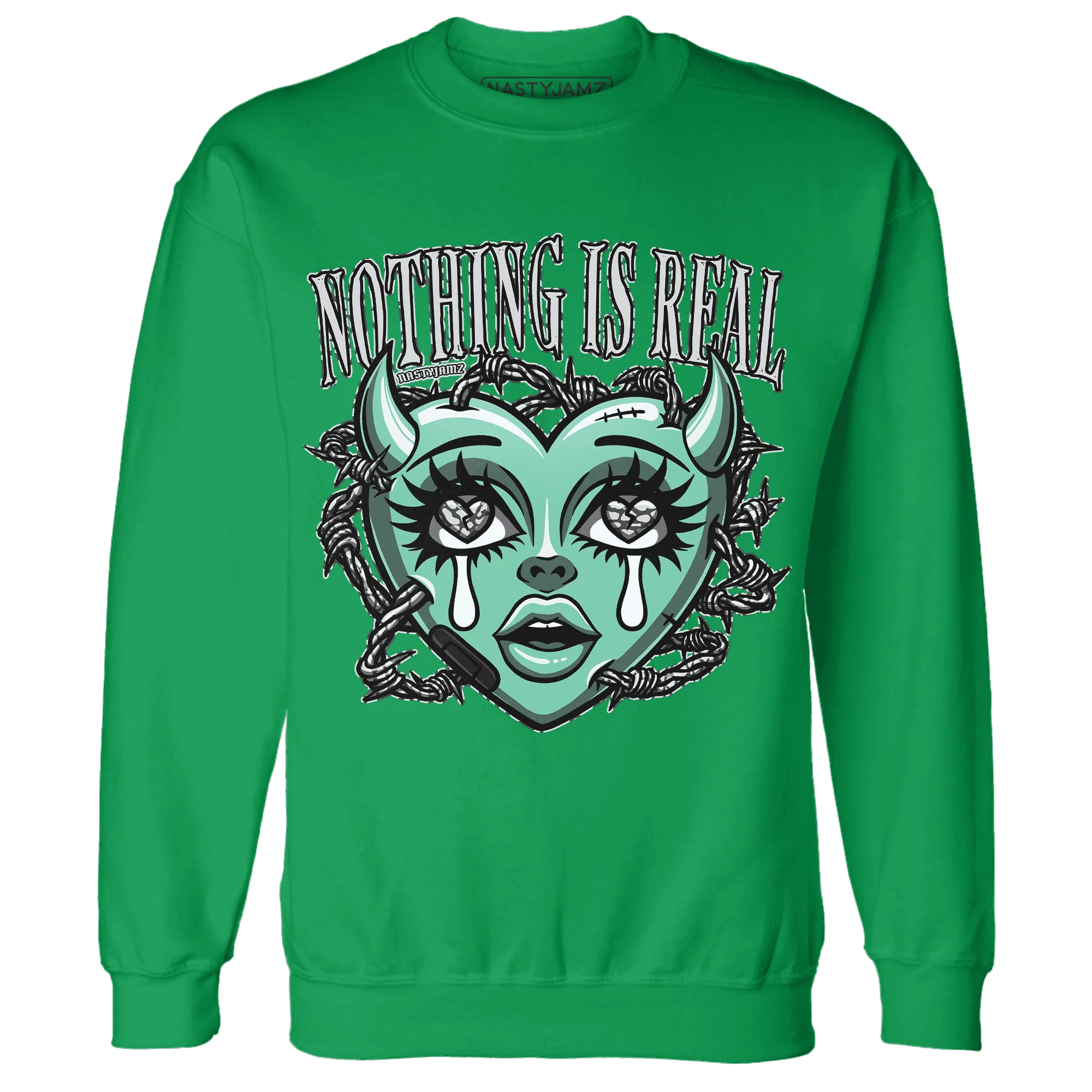 Green-Glow-3s-Sweatshirt-Match-Nothing-Is-Real