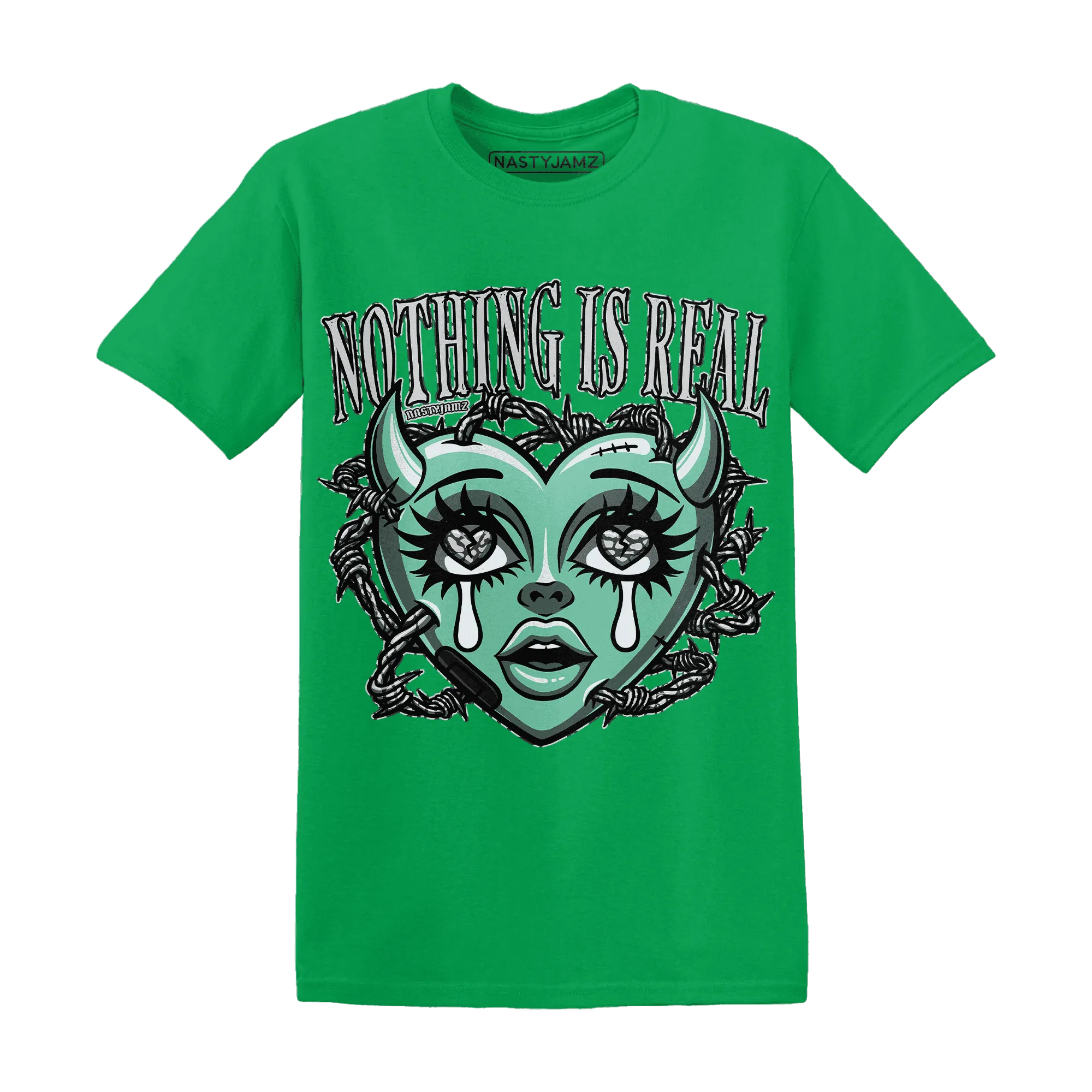 Green-Glow-3s-T-Shirt-Match-Nothing-Is-Real