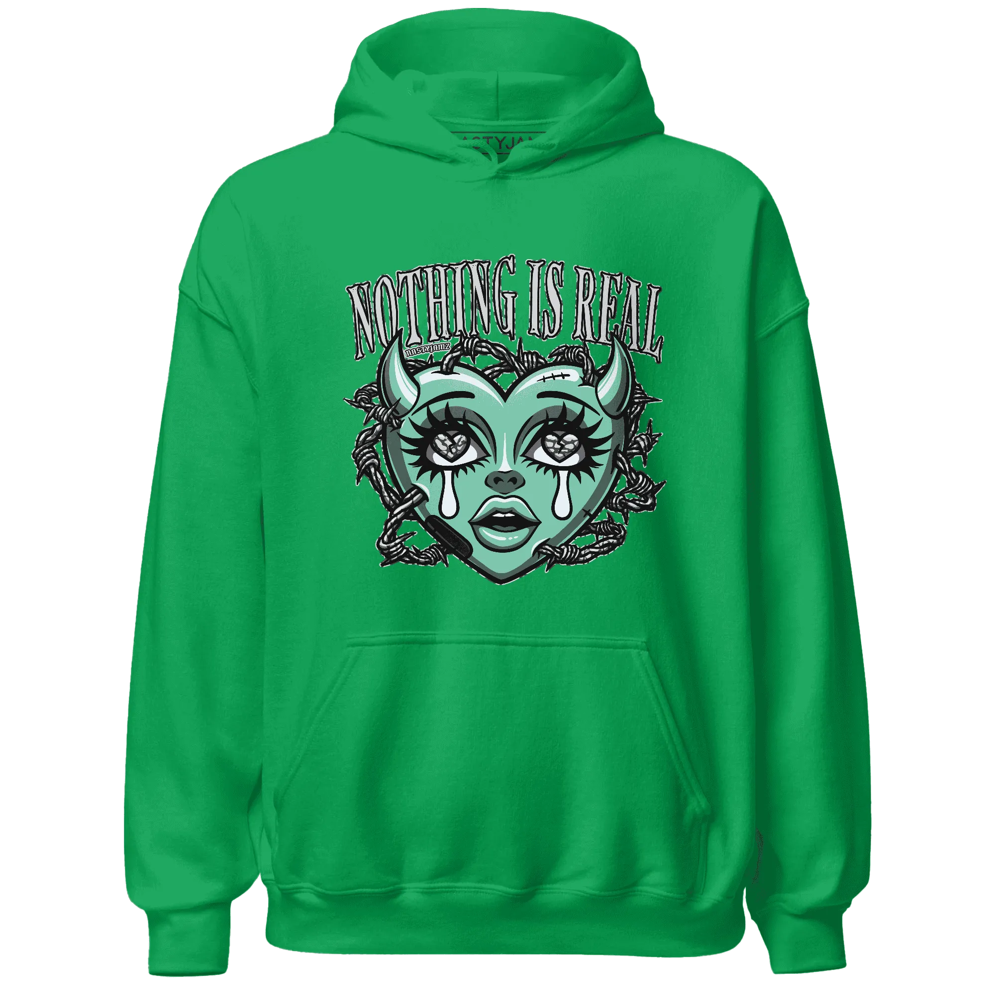 Green-Glow-3s-Hoodie-Match-Nothing-Is-Real