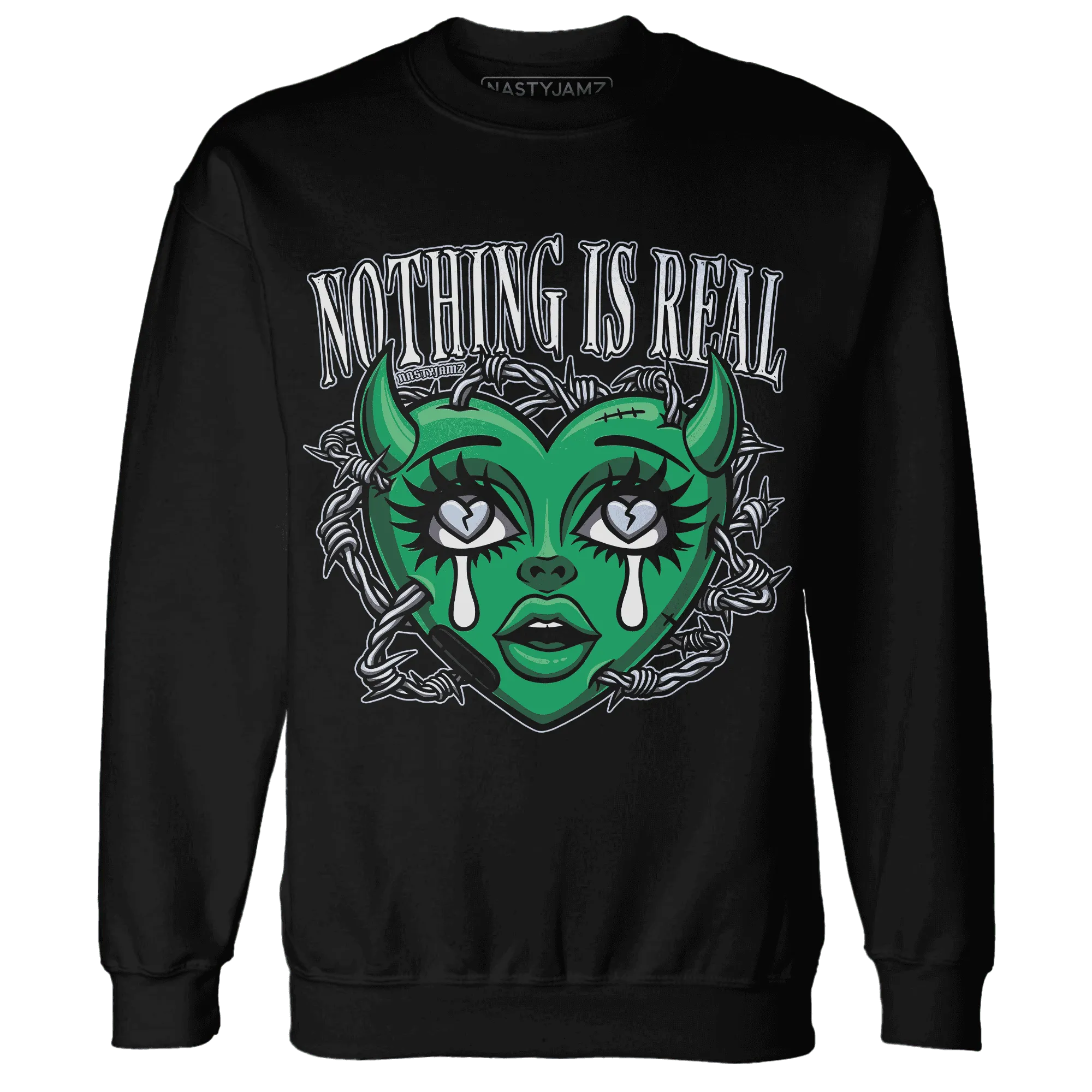 Lucky-Green-5s-Sweatshirt-Match-Nothing-Is-Real