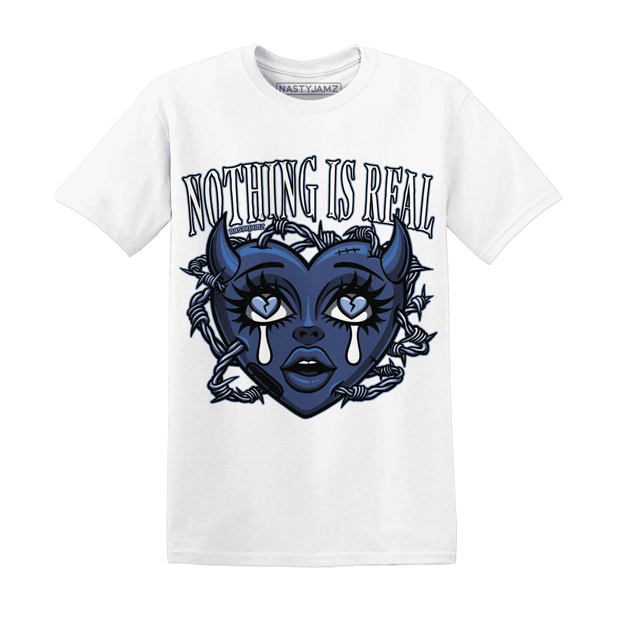 Midnight-Navy-5s-T-Shirt-Match-Nothing-Is-Real