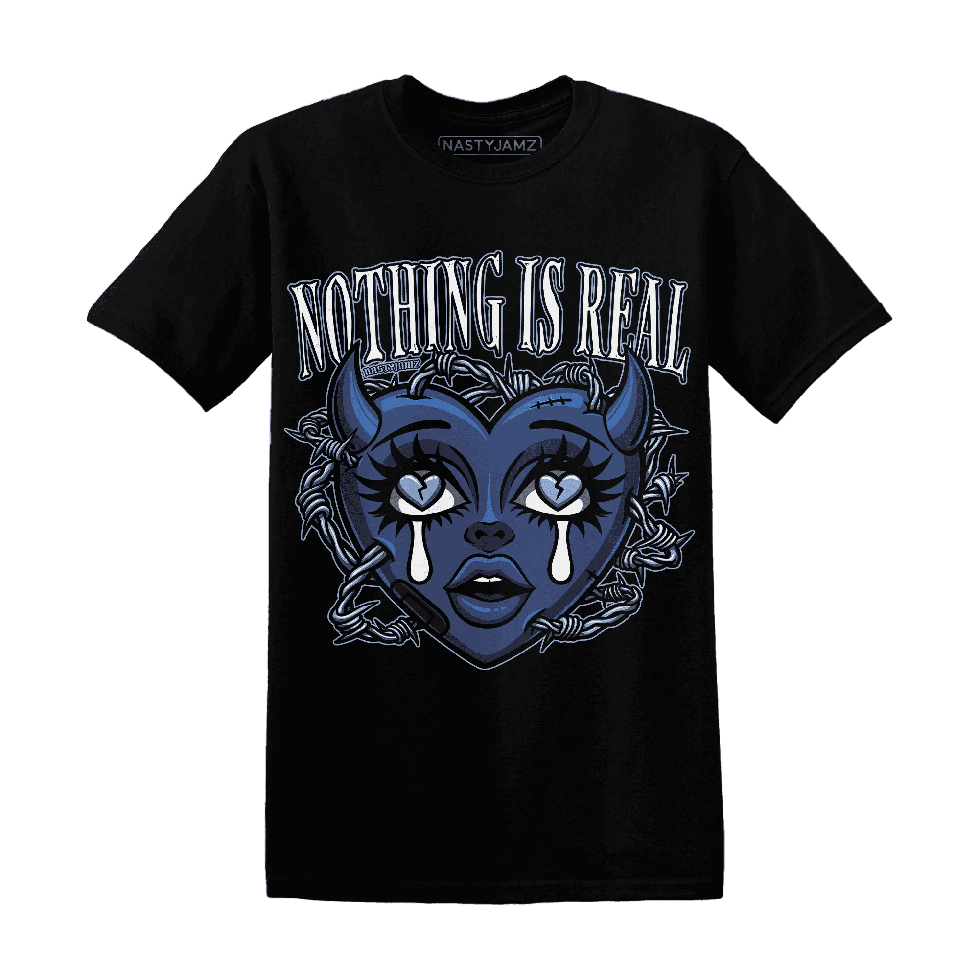 Midnight-Navy-5s-T-Shirt-Match-Nothing-Is-Real