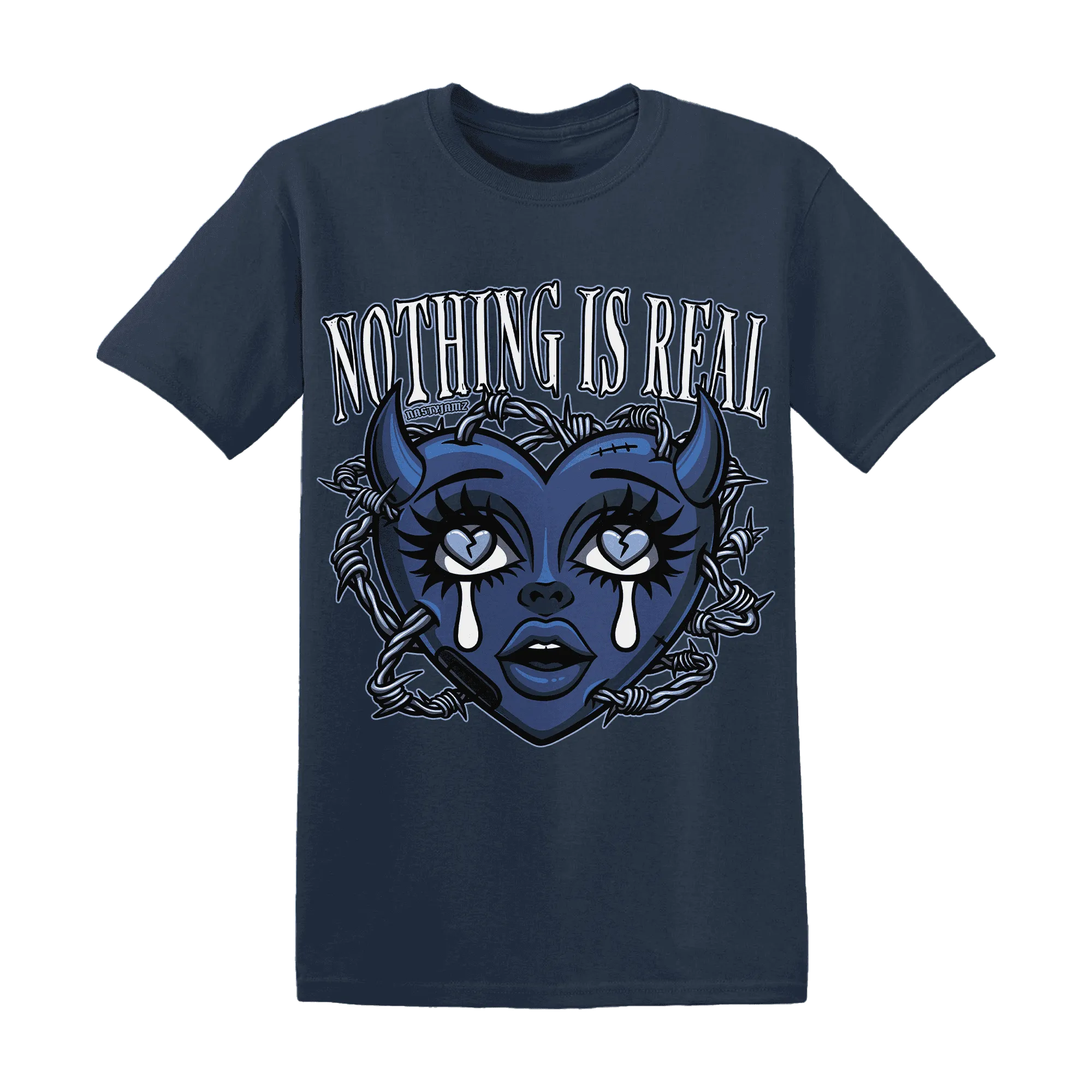 Midnight-Navy-5s-T-Shirt-Match-Nothing-Is-Real