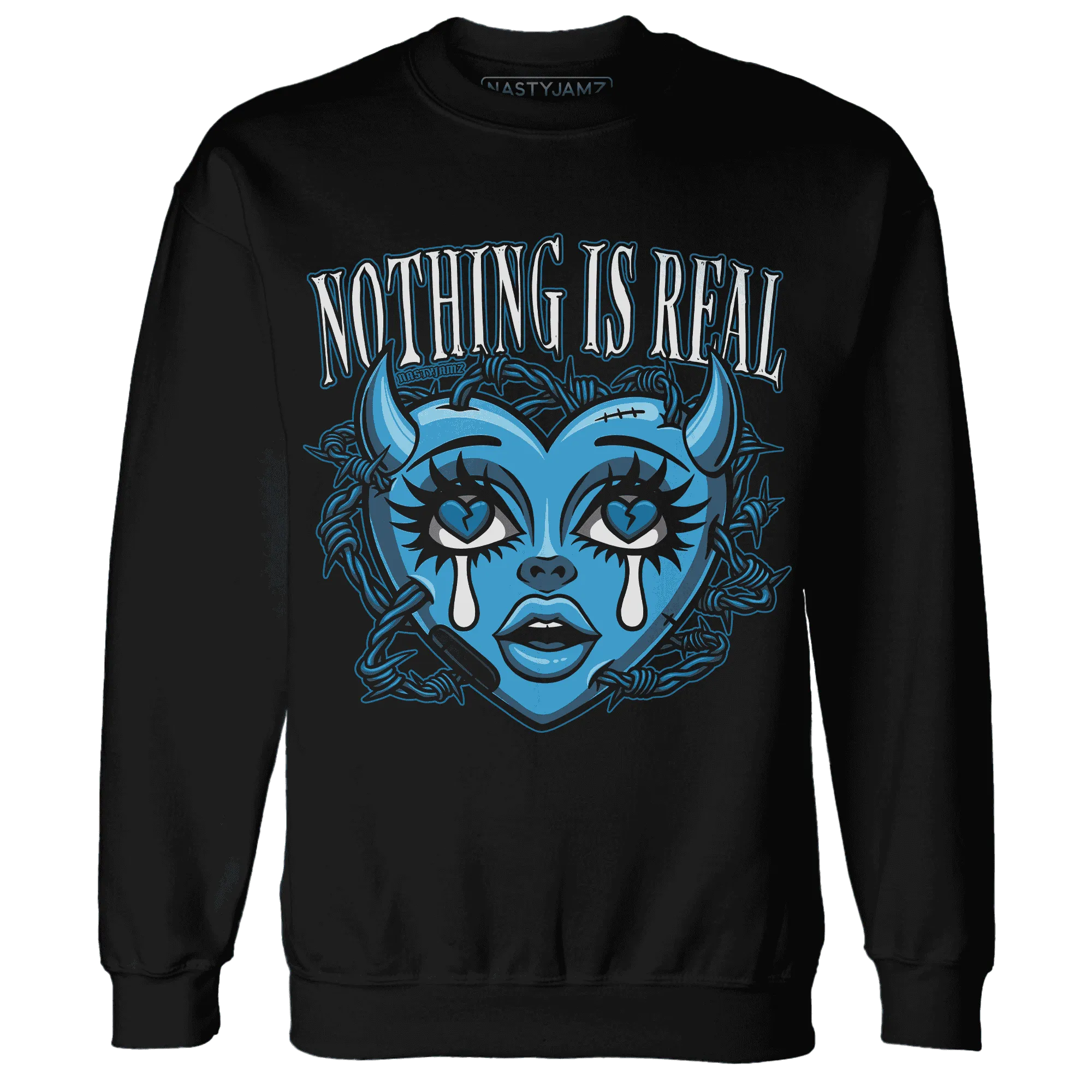 Powder-Blue-9s-Sweatshirt-Match-Nothing-Is-Real