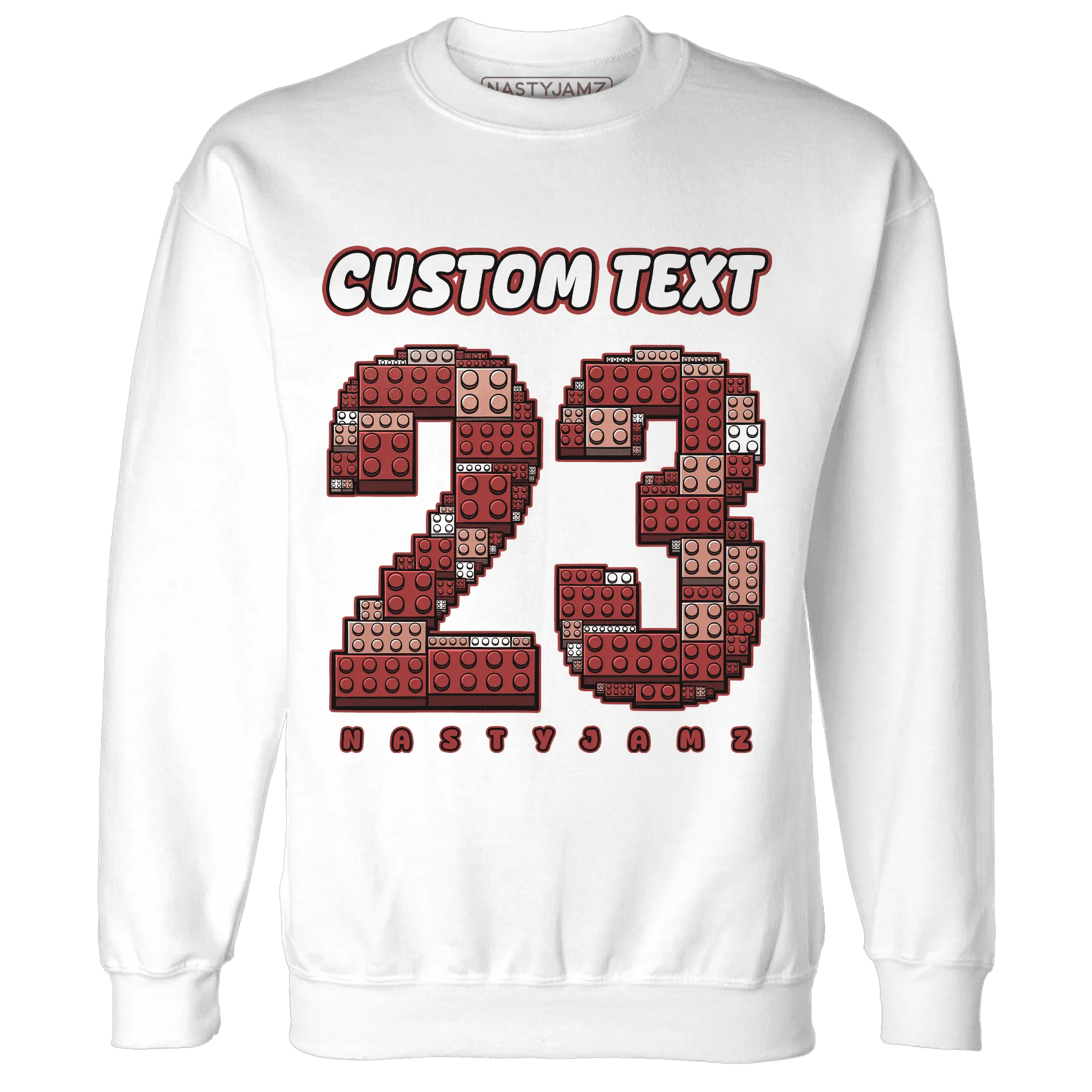 Dune-Red-13s-Sweatshirt-Match-Number-23-Lego