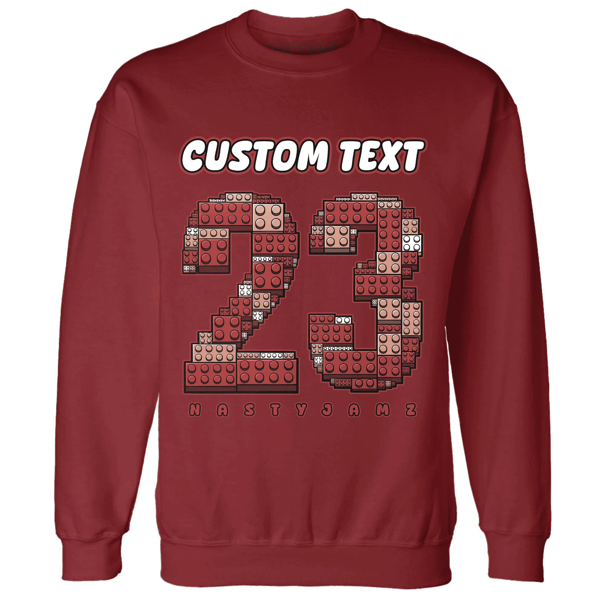 Dune-Red-13s-Sweatshirt-Match-Number-23-Lego