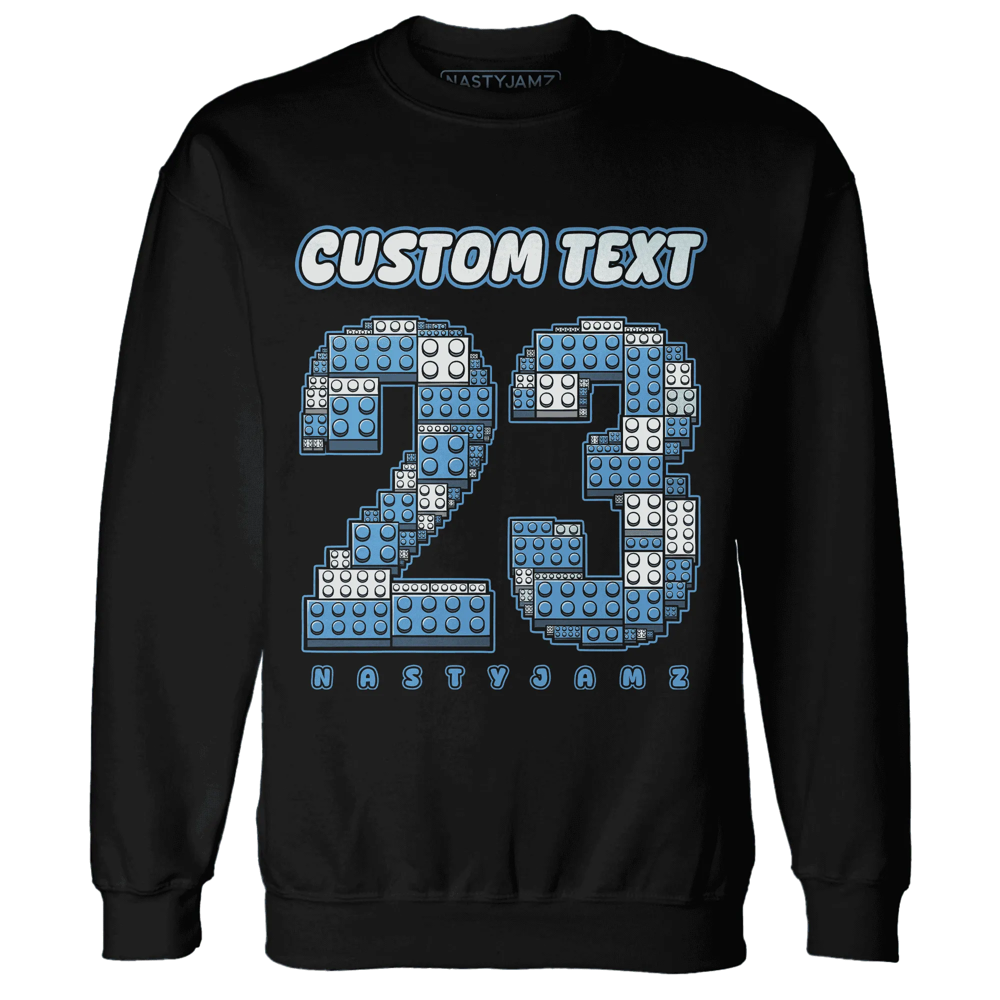 Carolina-Blue-Univercitii-17s-NastyJamz-Sweatshirt-Match-Number-23-Lego