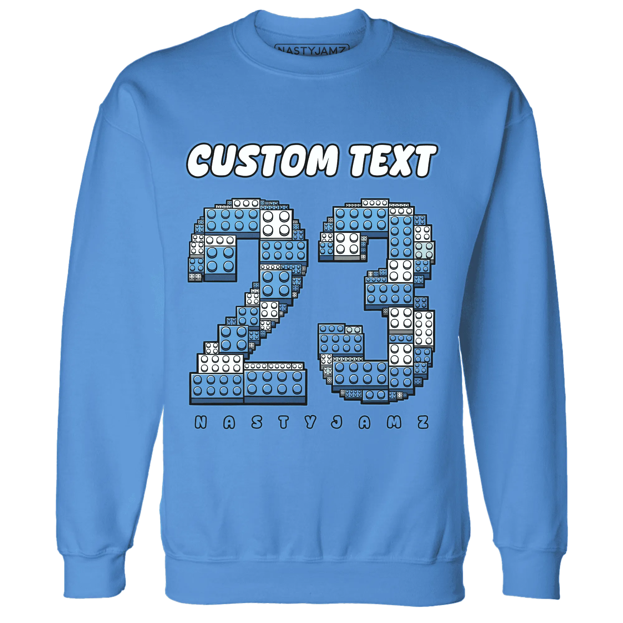 Carolina-Blue-Univercitii-17s-NastyJamz-Sweatshirt-Match-Number-23-Lego