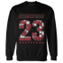 Black-Toe-Reimagined-Red-White-1s-NastyJamz-Sweatshirt-Match-Number-23-Lego