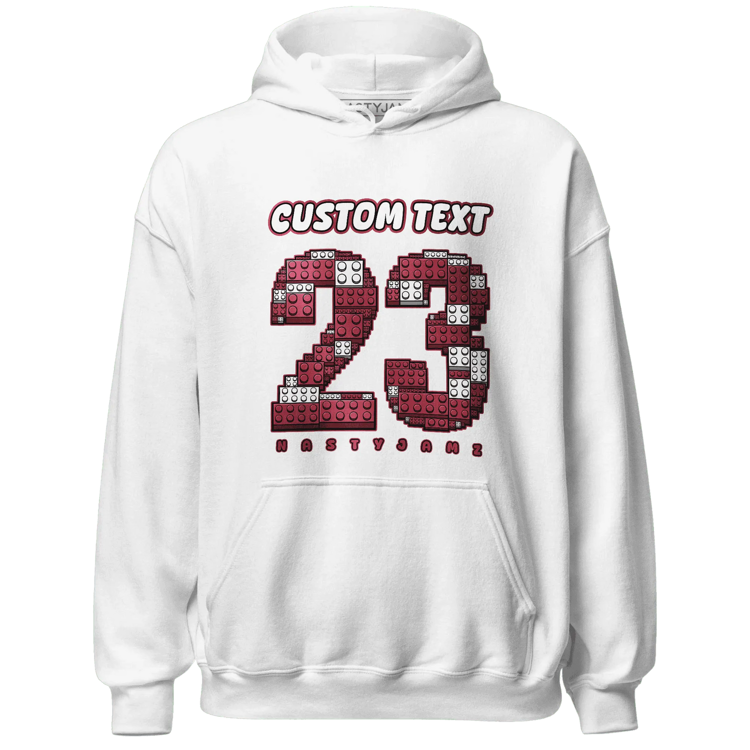 High-87-Metallic-Burgundy-1s-Hoodie-Match-Number-23-Lego